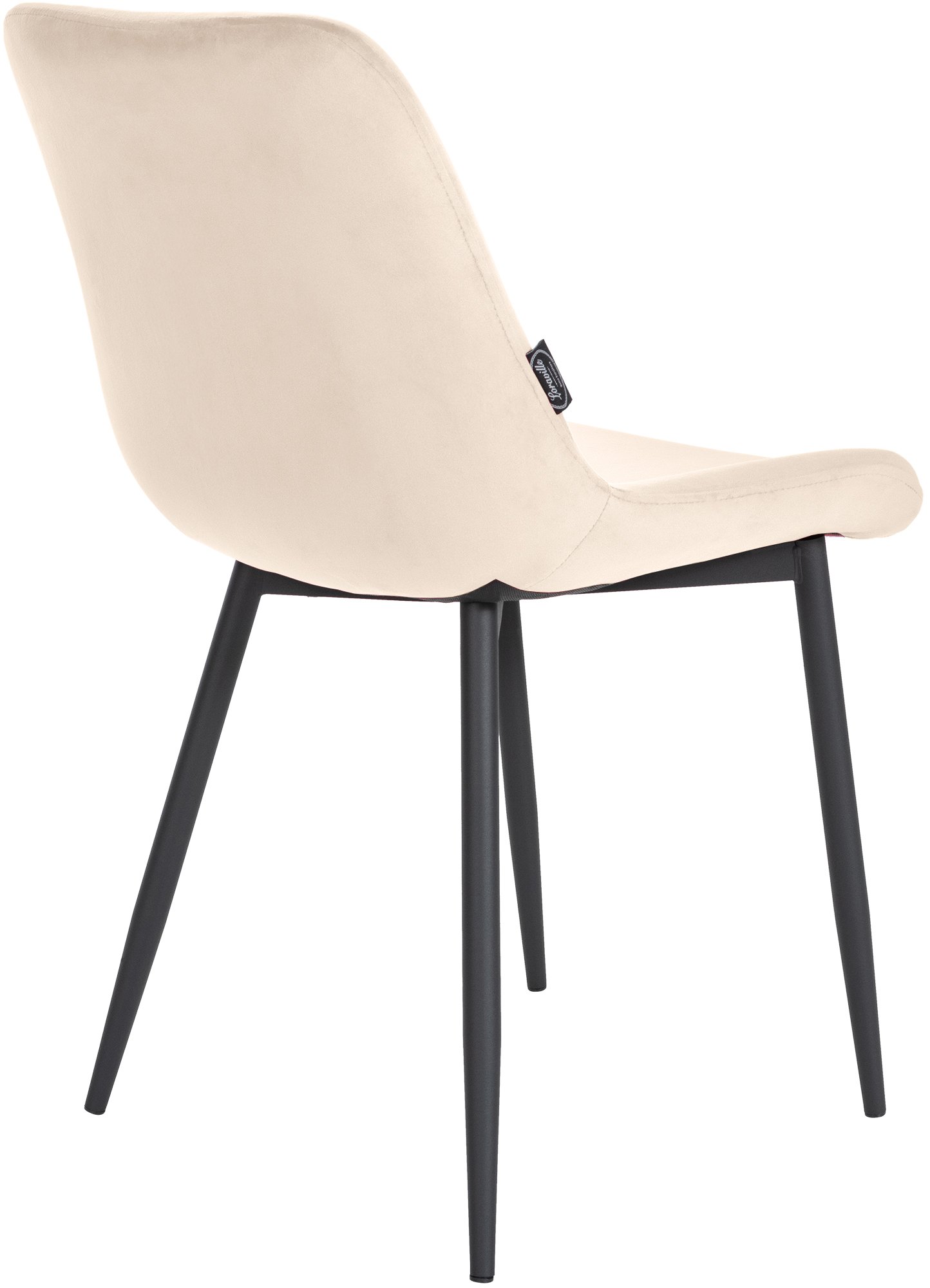 Lot de 2 Chaises de salle a manger Victoria en velours