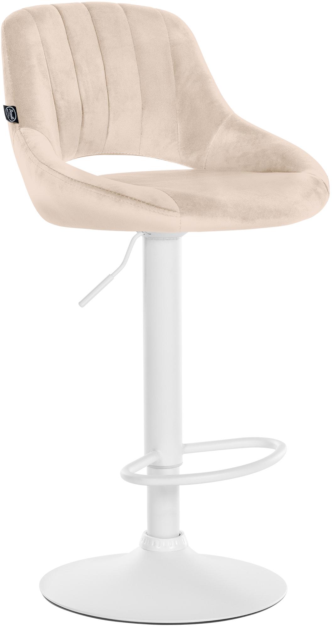 Tabouret de bar Milet en velours