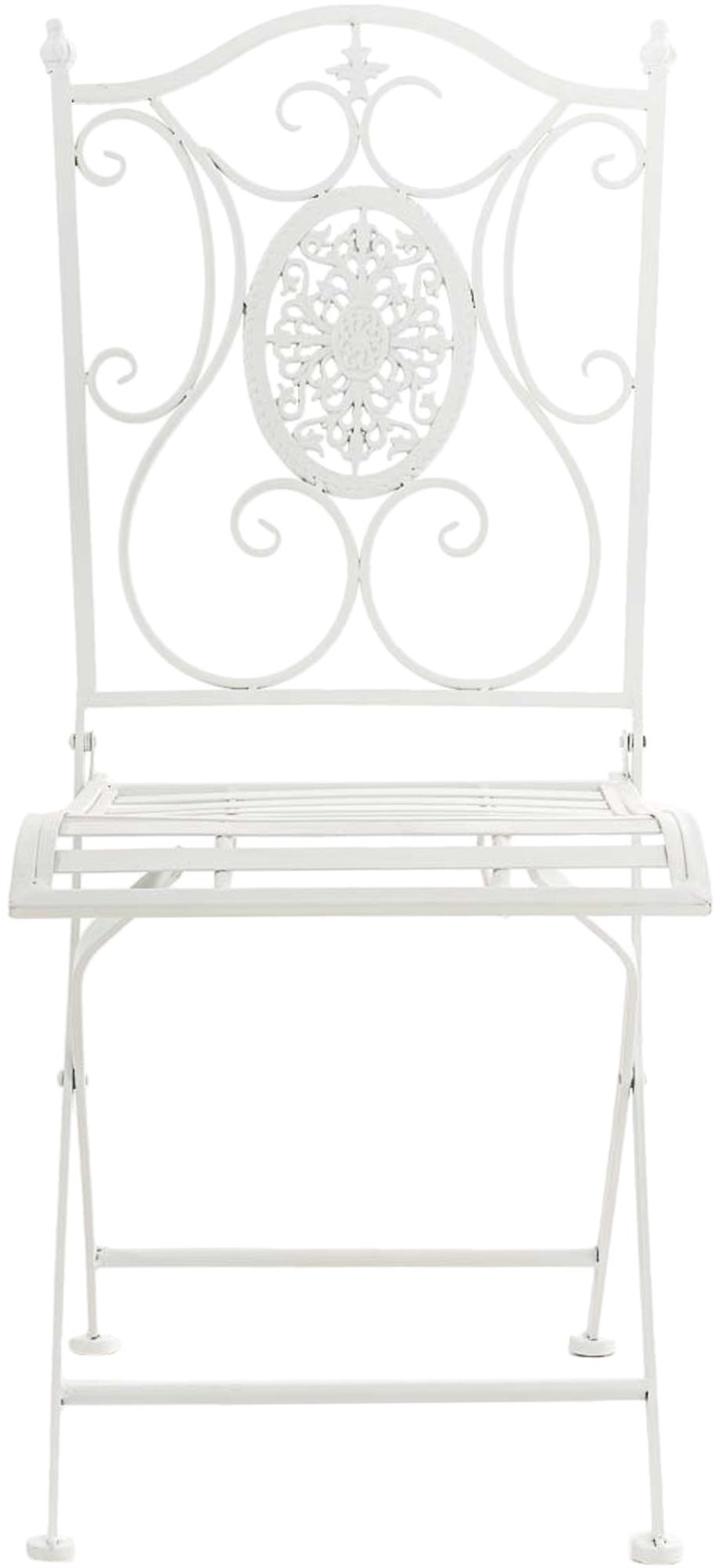 Lot de 2 chaises de jardin pliables Sibell en fer