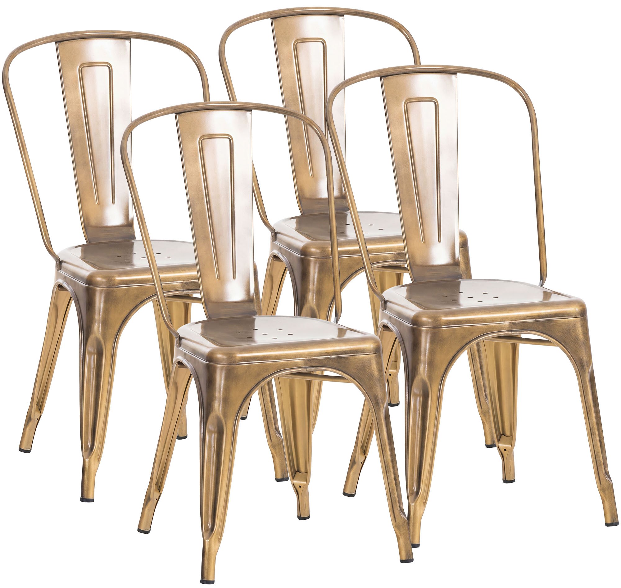 Lot de 4 chaises empilables Benedikt