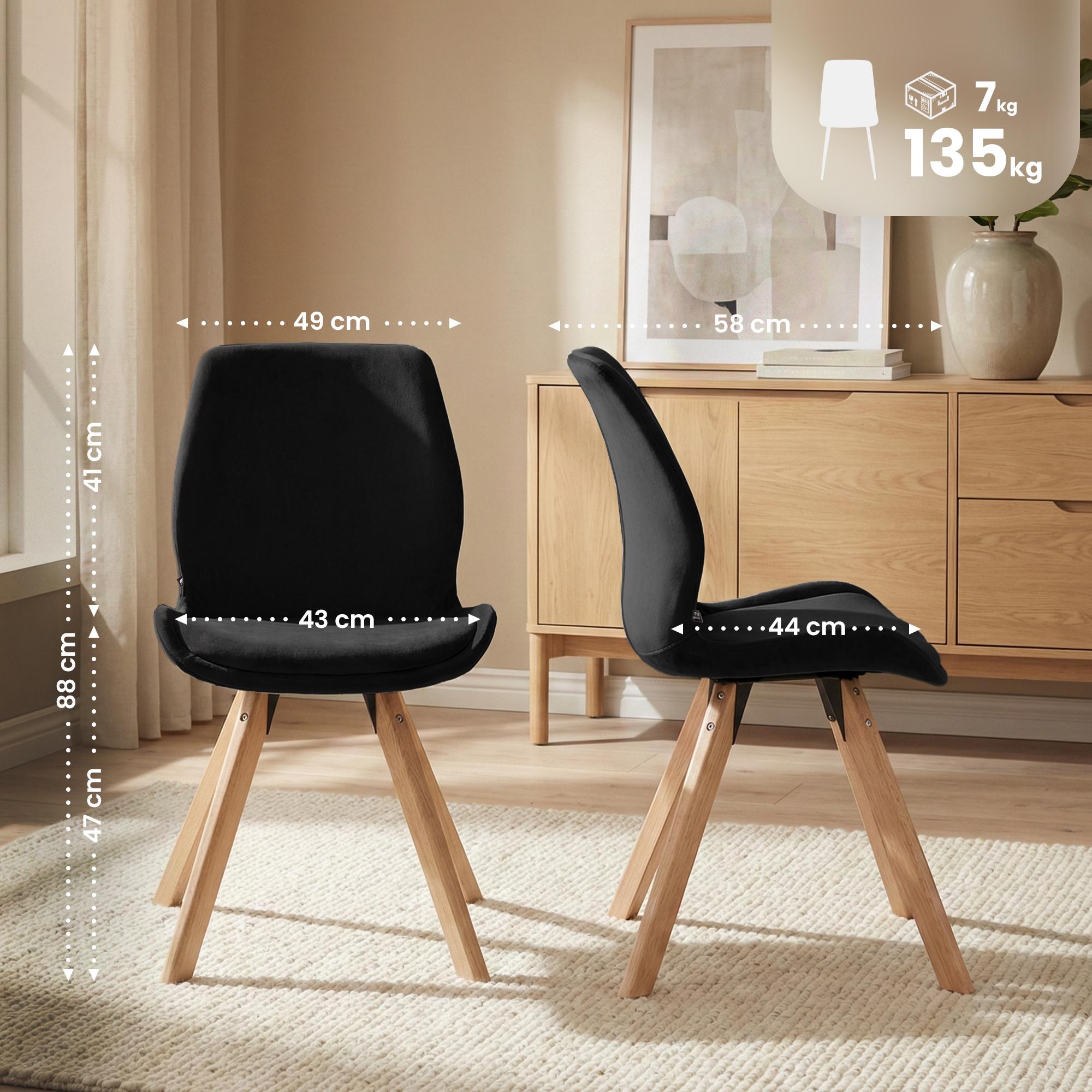 Lot de 4 chaises Luna