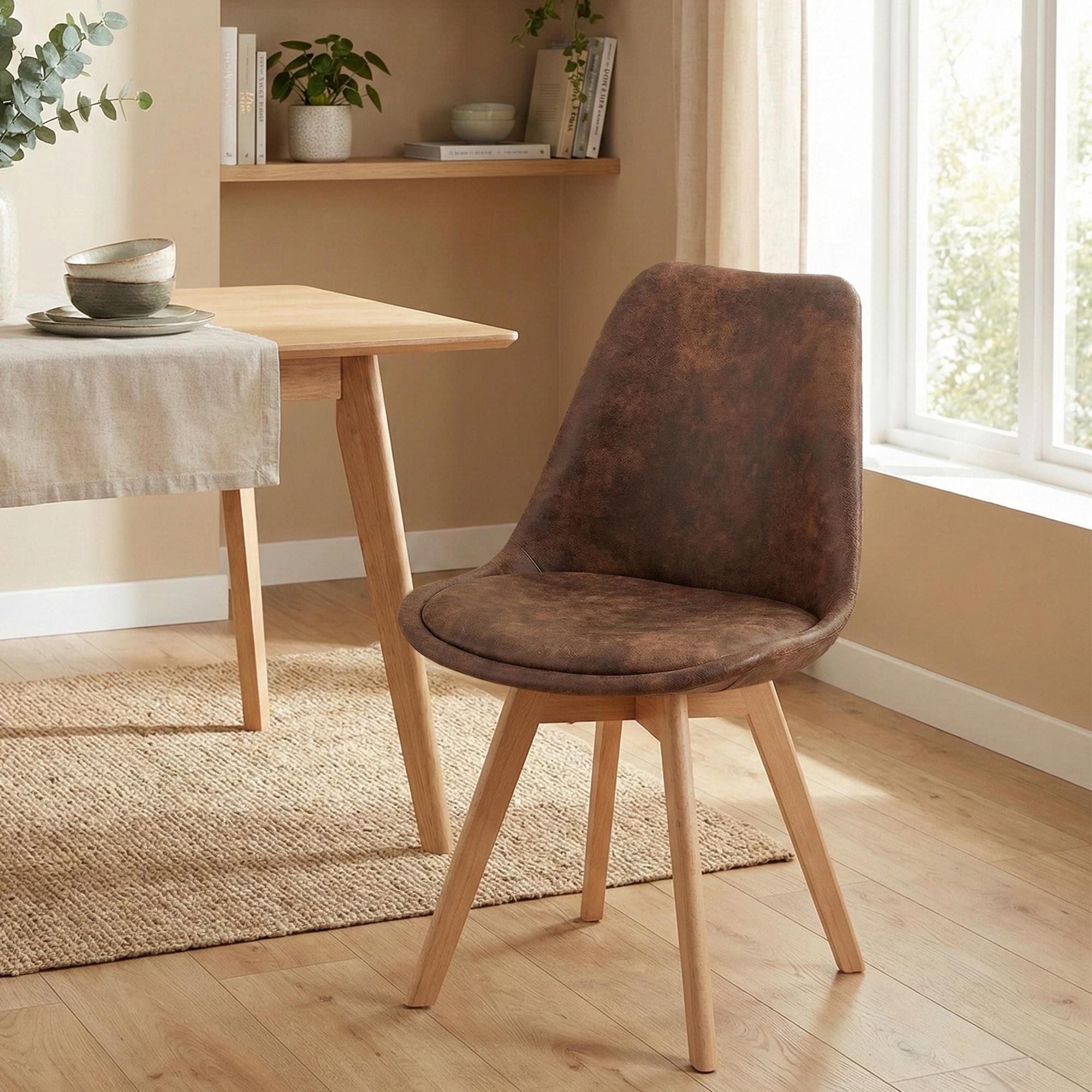 Chaise de salle à manger Linares : design élégant et confortable pour vos repas en famille ou entre amis