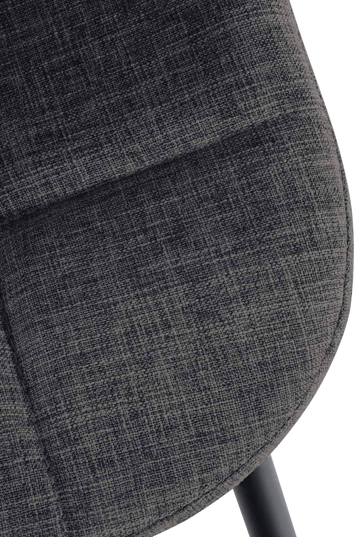 Chaise de salle à manger Tom avec Pieds en métal noir