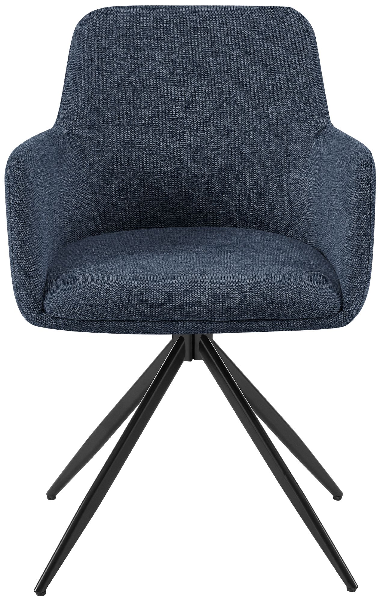 Lot de 2 chaises de salle a manger Olema en tissu