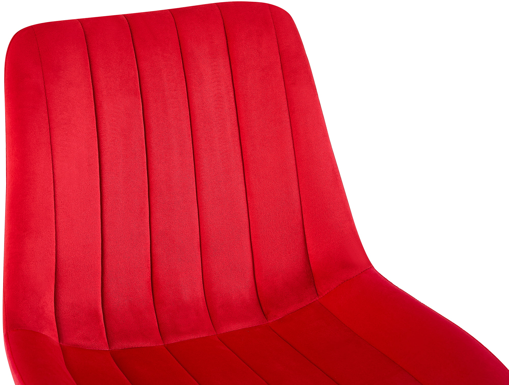 Chaise de salle à manger Rahden en Velours avec Piètement en métal noir
