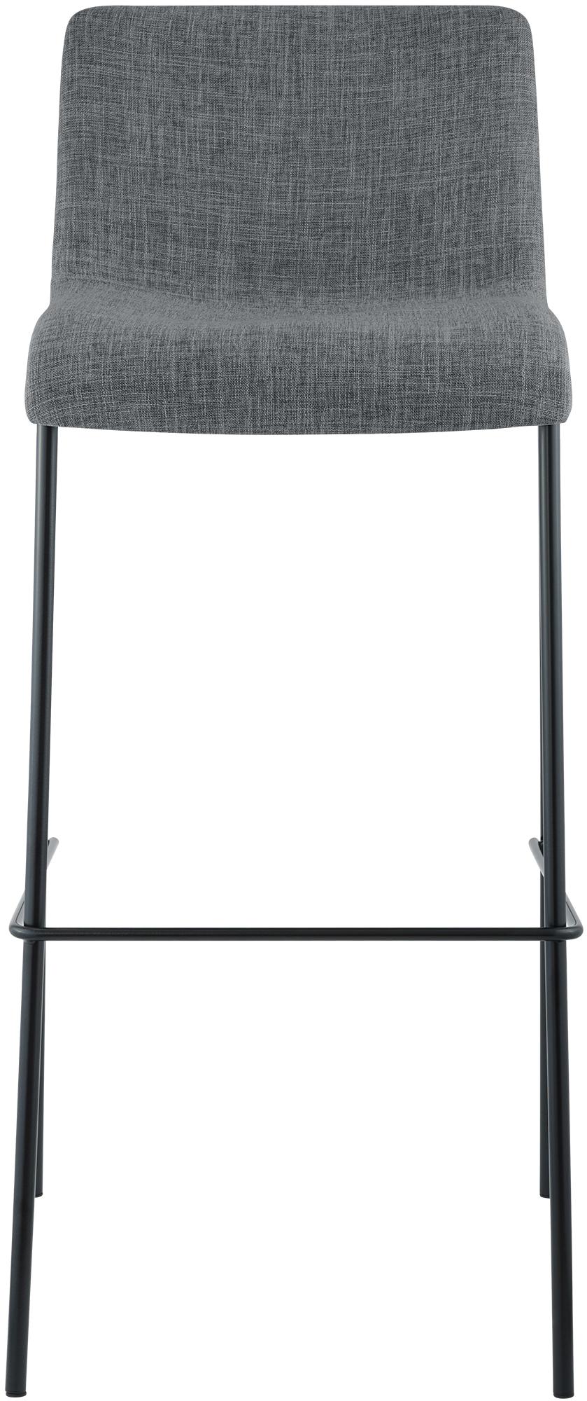 Tabouret de bar Hover en tissu avec pied a 4 branches