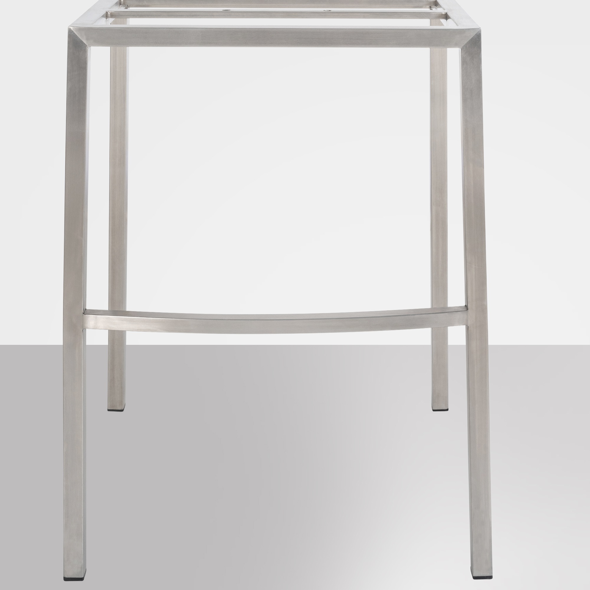 Tabouret de bar Damaso feutre avec piètement à quatre pieds