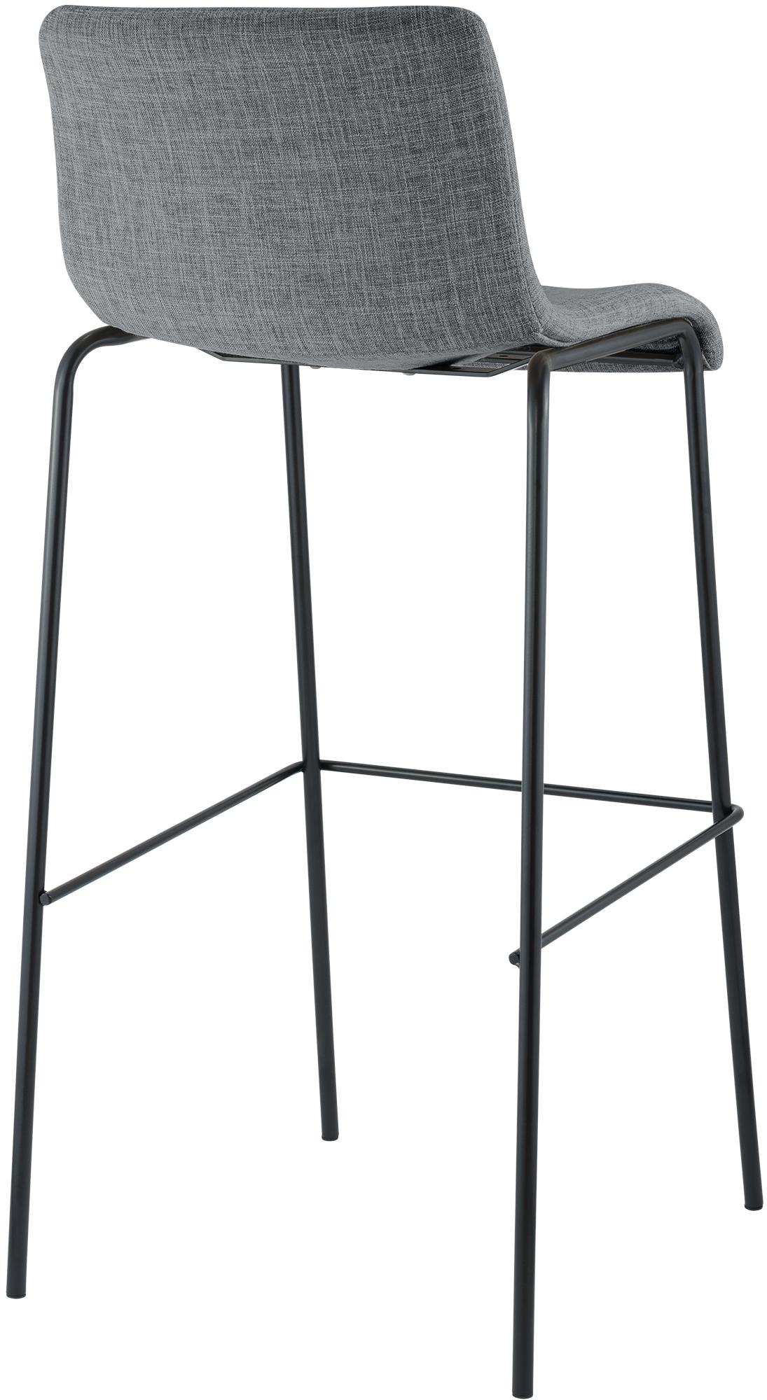 Tabouret de bar Hover en tissu avec pied a 4 branches
