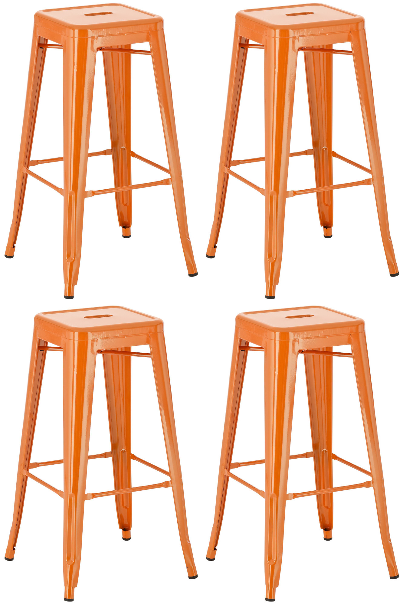 Lot de 4 tabourets de bar Joshua