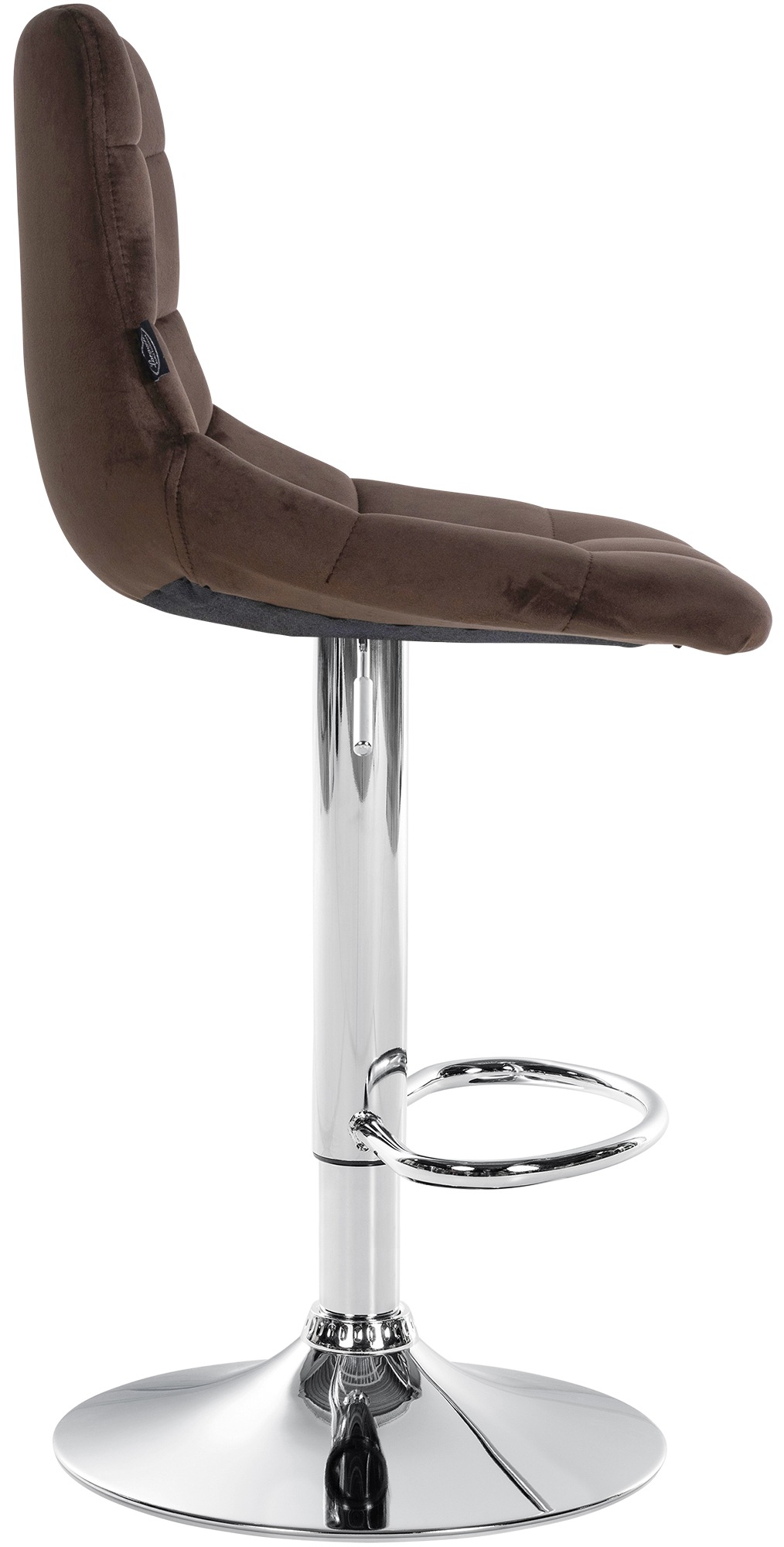 Lot de 2 tabourets de bar Jerry velours
