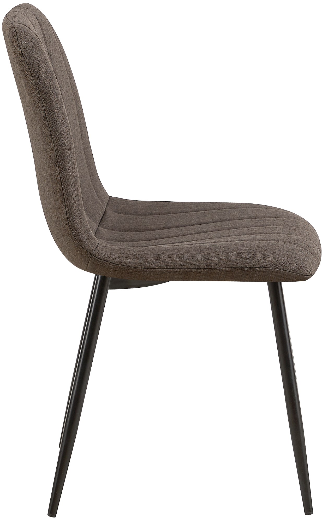 Lot de 4 Chaises de salle à manger Dijon avec Piètement en métal noir