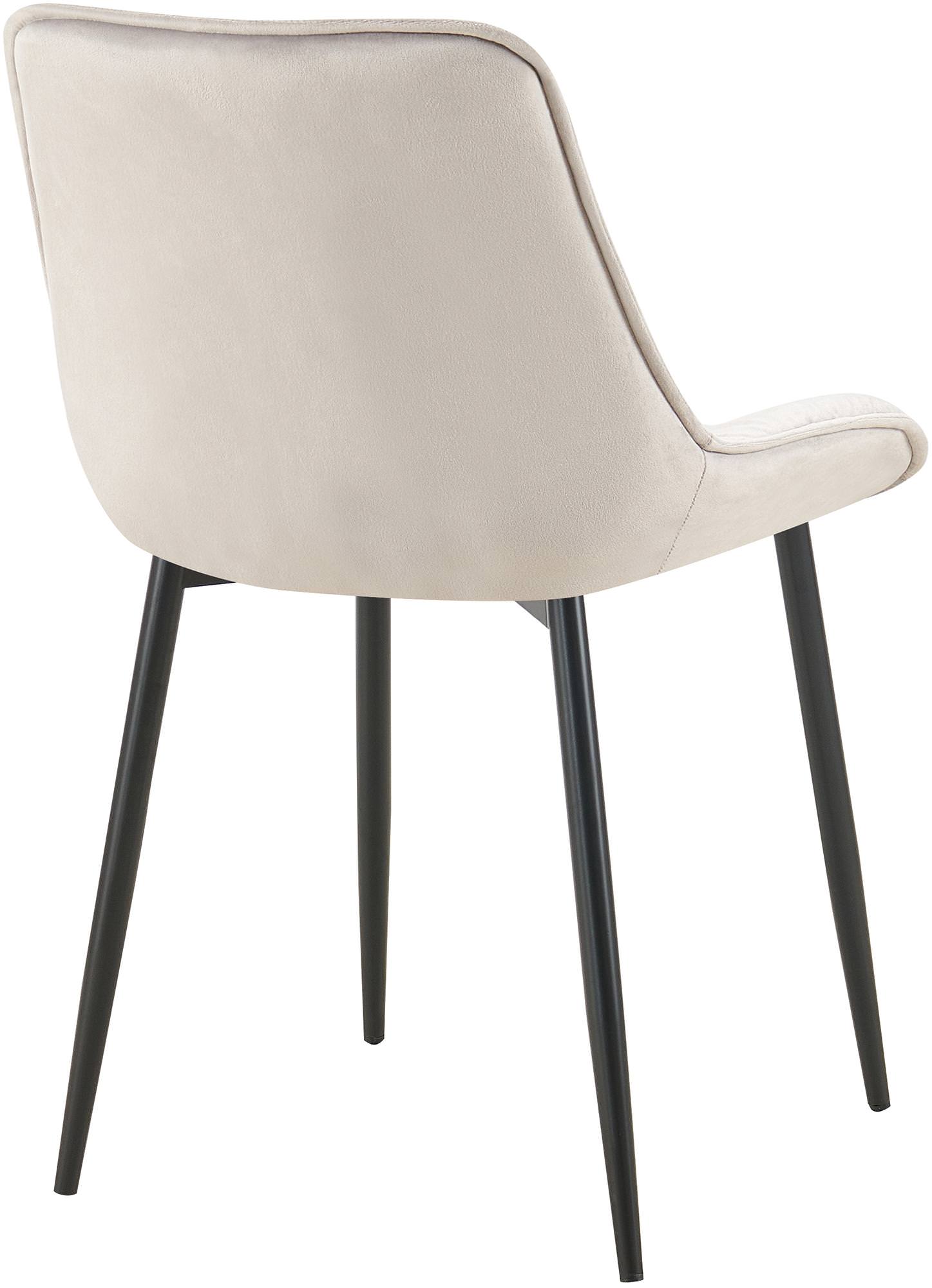 Lot de 2 chaises de salle à manger Wallace velours