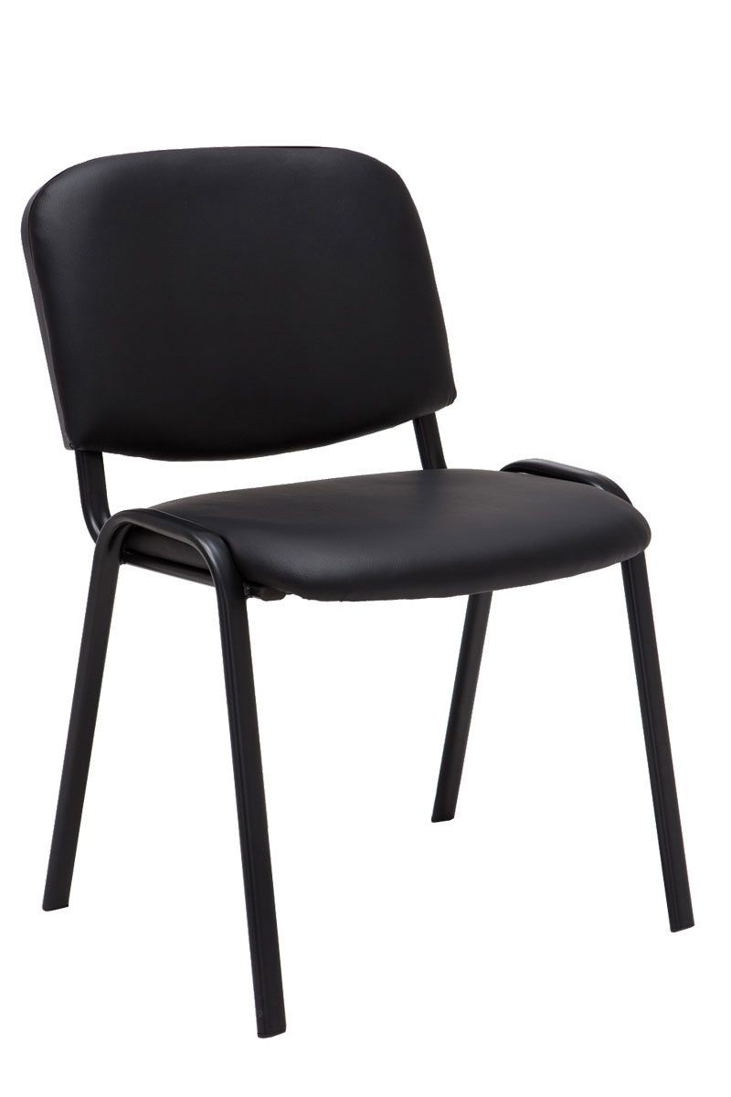 Lot de 12 chaises de visiteur Ken en similicuir