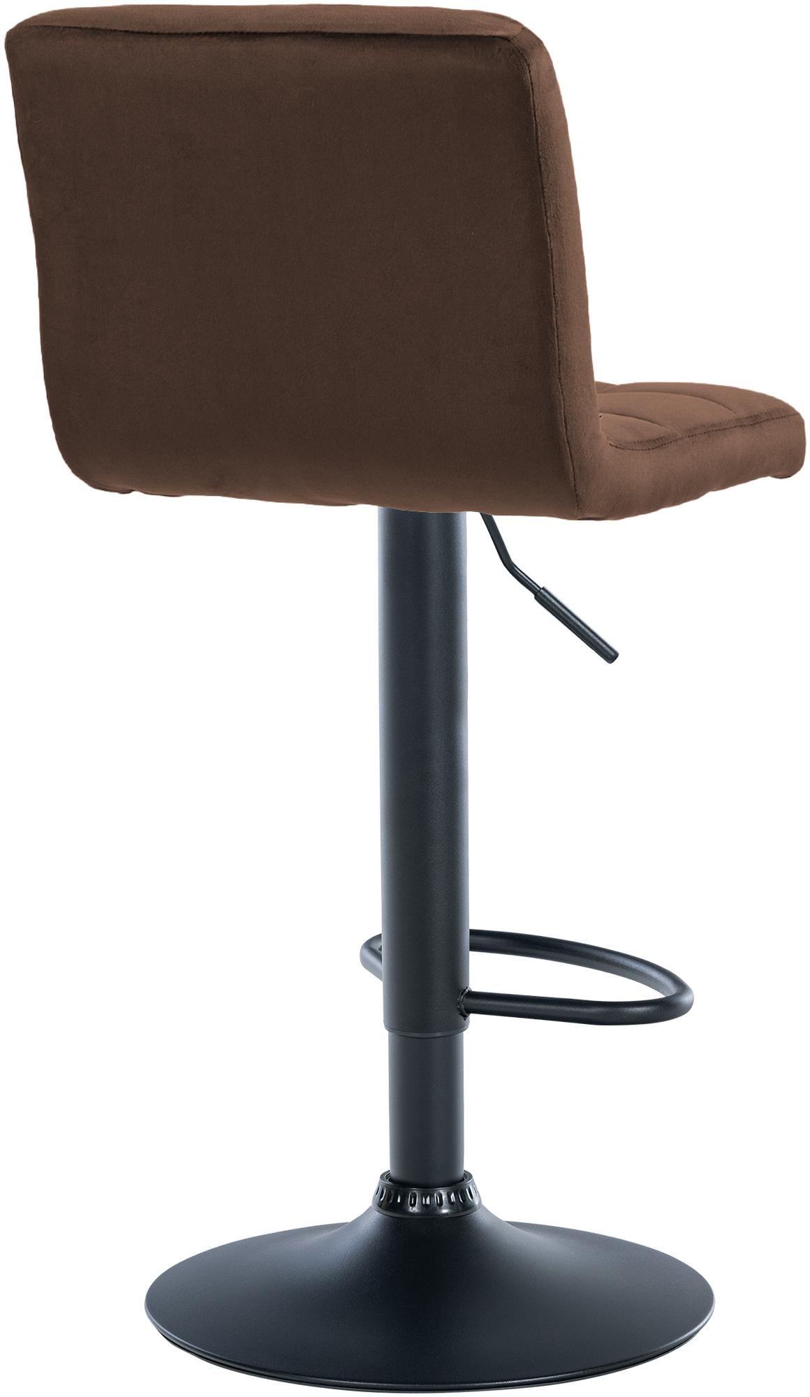 Lot de 2 tabourets de bar Peru velours
