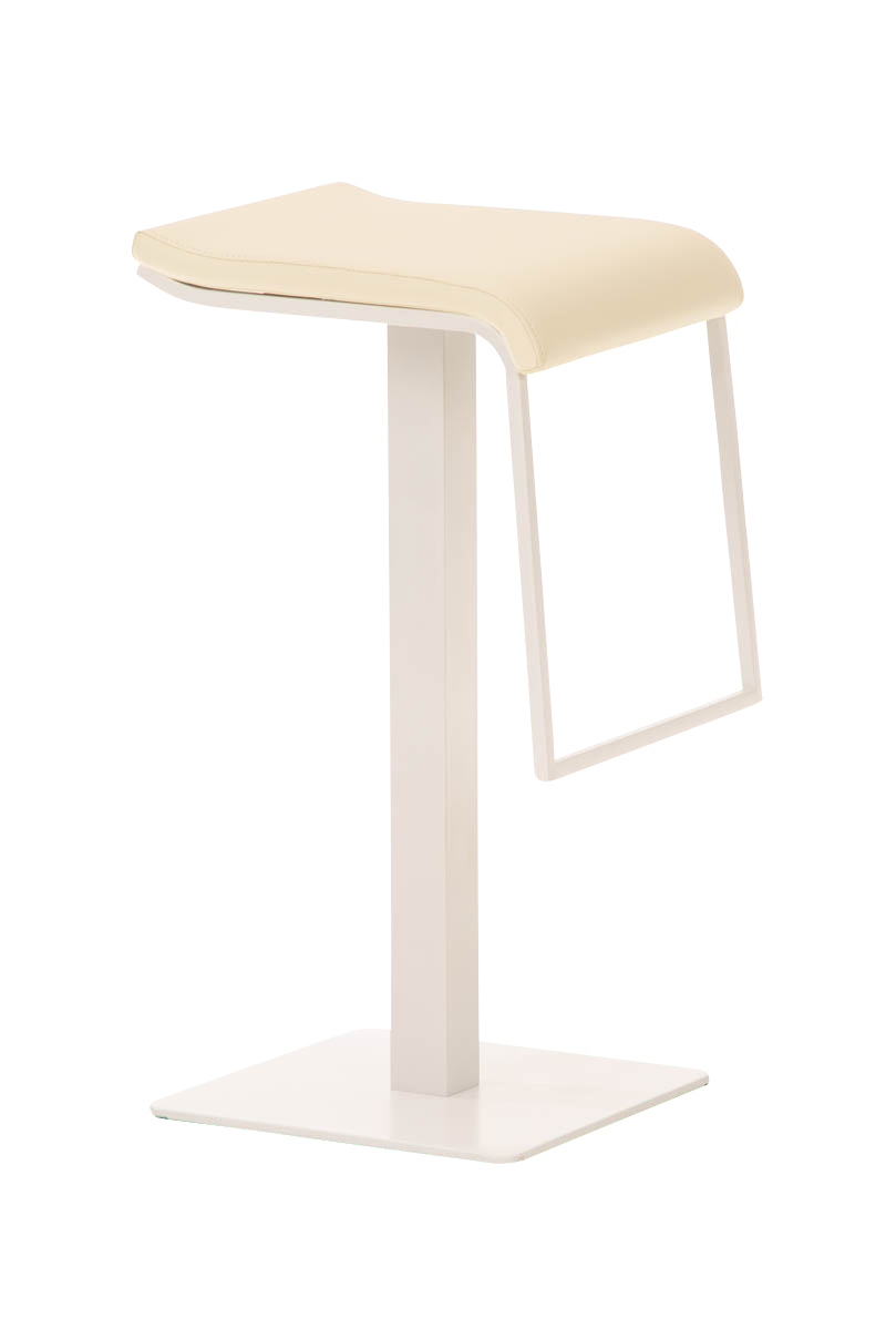 Tabouret de bar Lameng W78 en Similicuir pied en métal