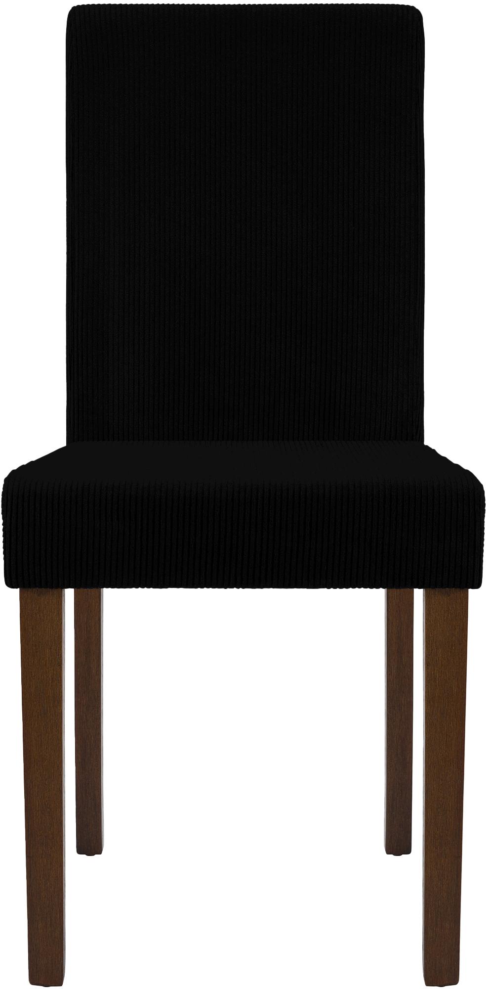 Lot de 2 chaises de salle a manger Ina en velours cotele
