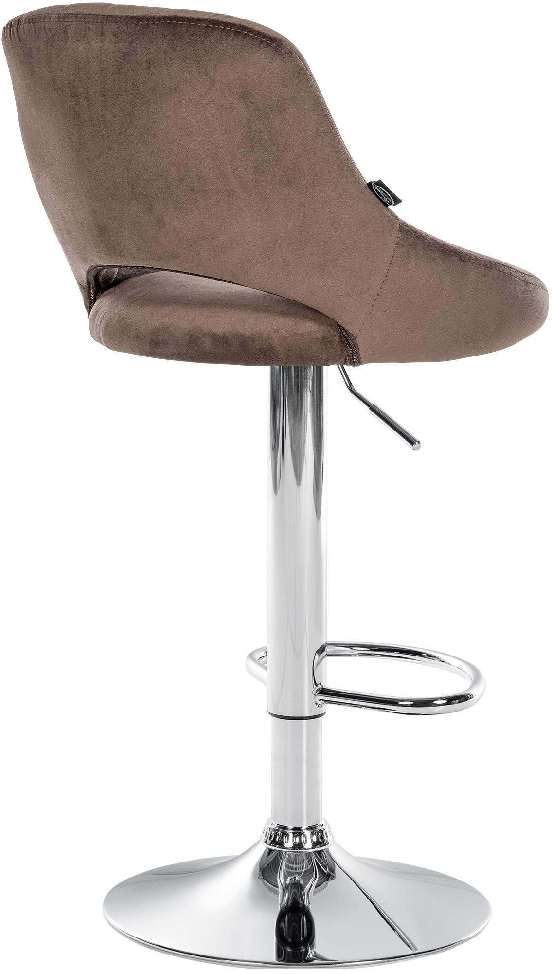 Tabouret de bar Milet en velours