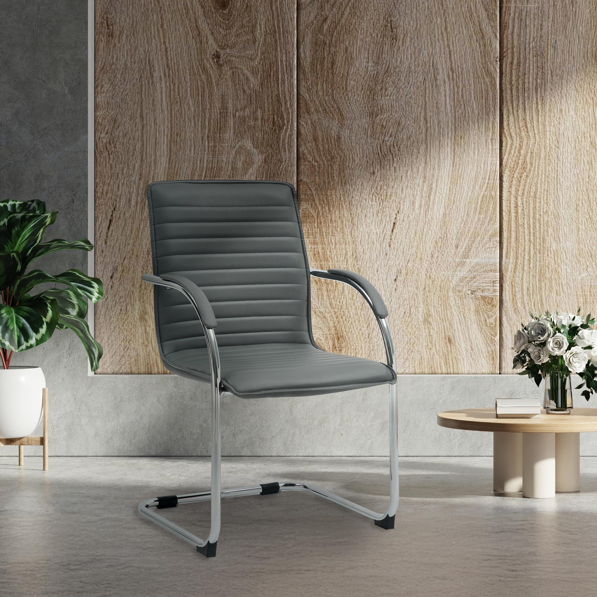 Chaise visiteur Tira similicuir