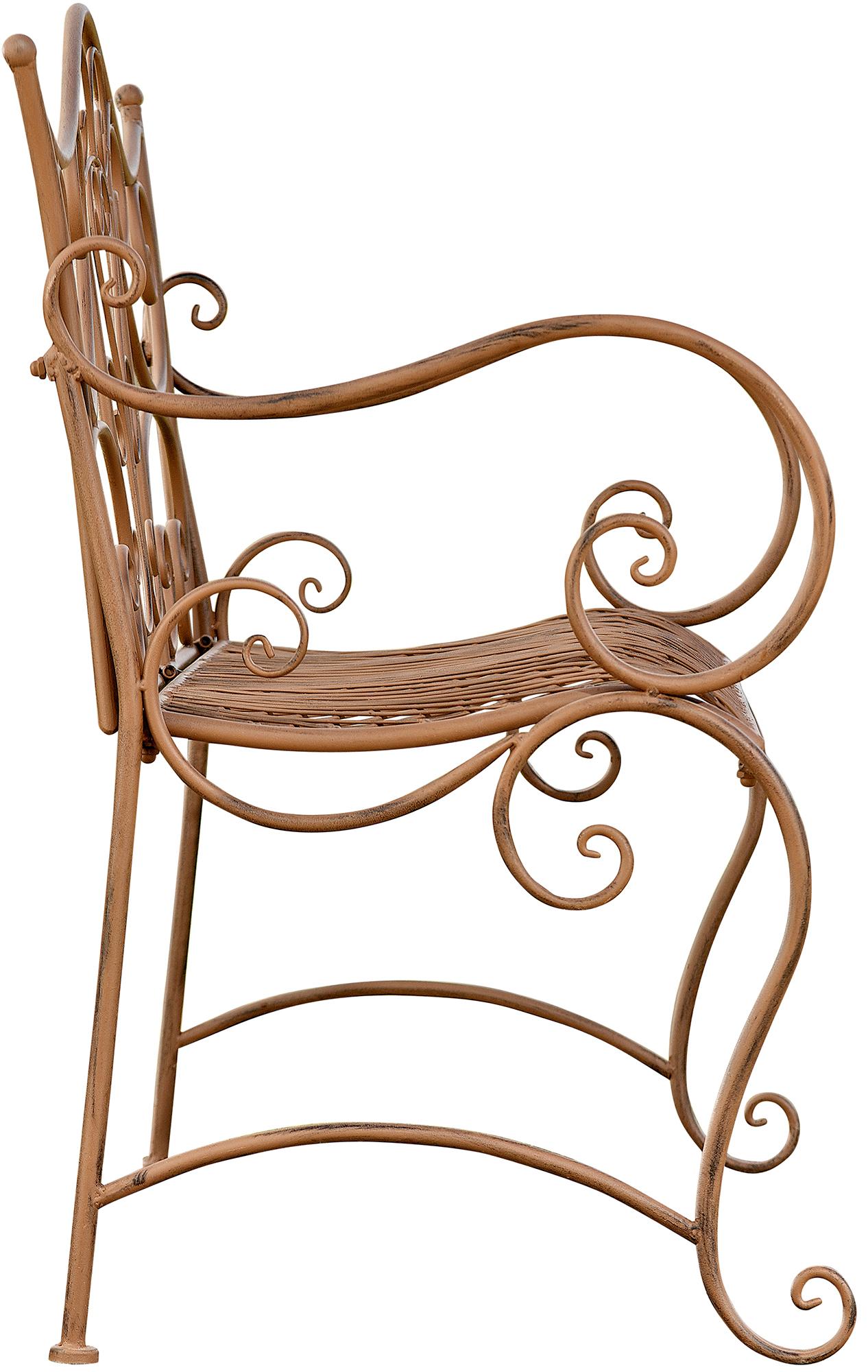 Banc de jardin au style antique Tara en fer forgé