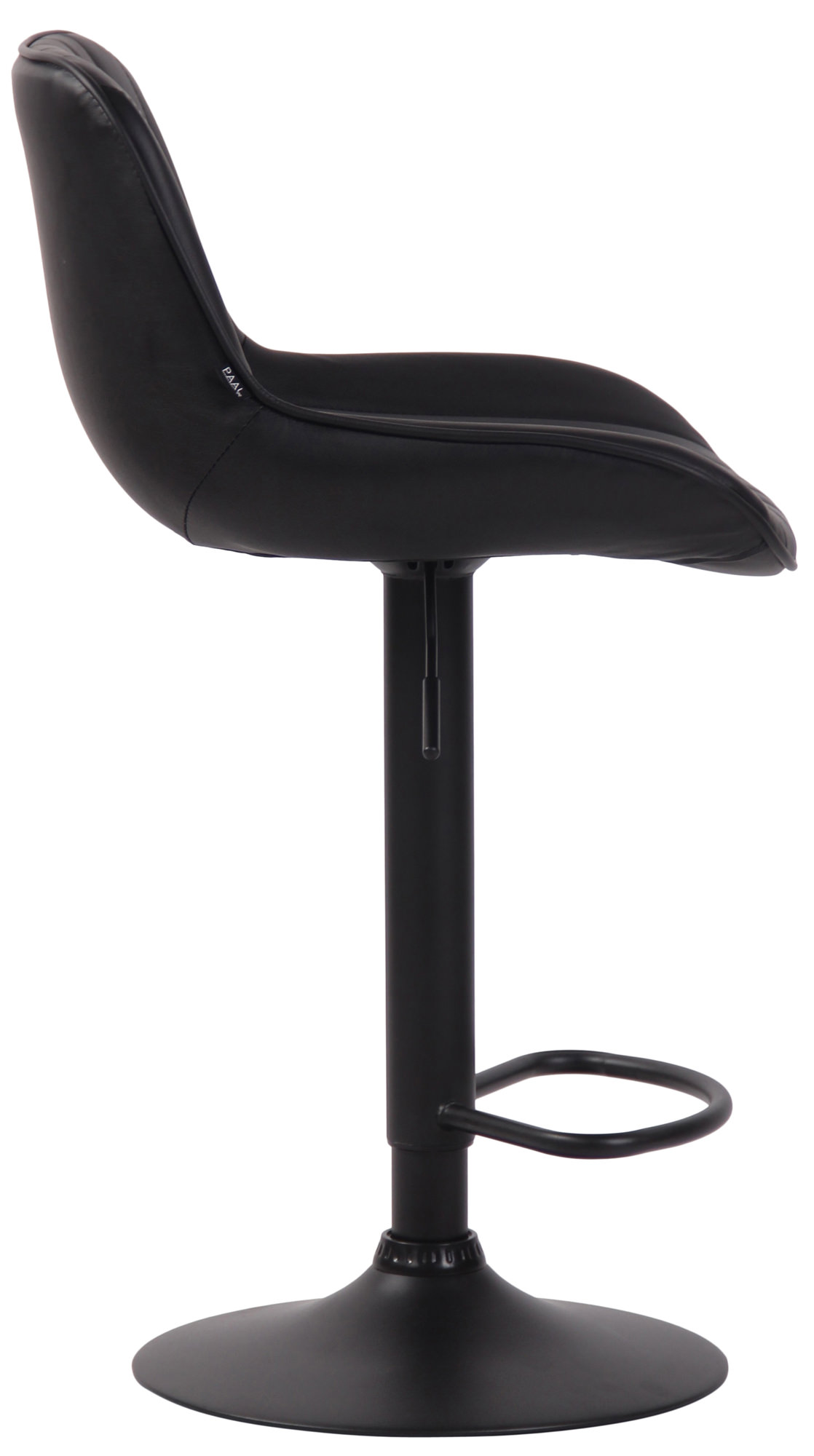 Lot de 2 Tabourets de bar Lentini en Similicuir Pied trompette en Métal