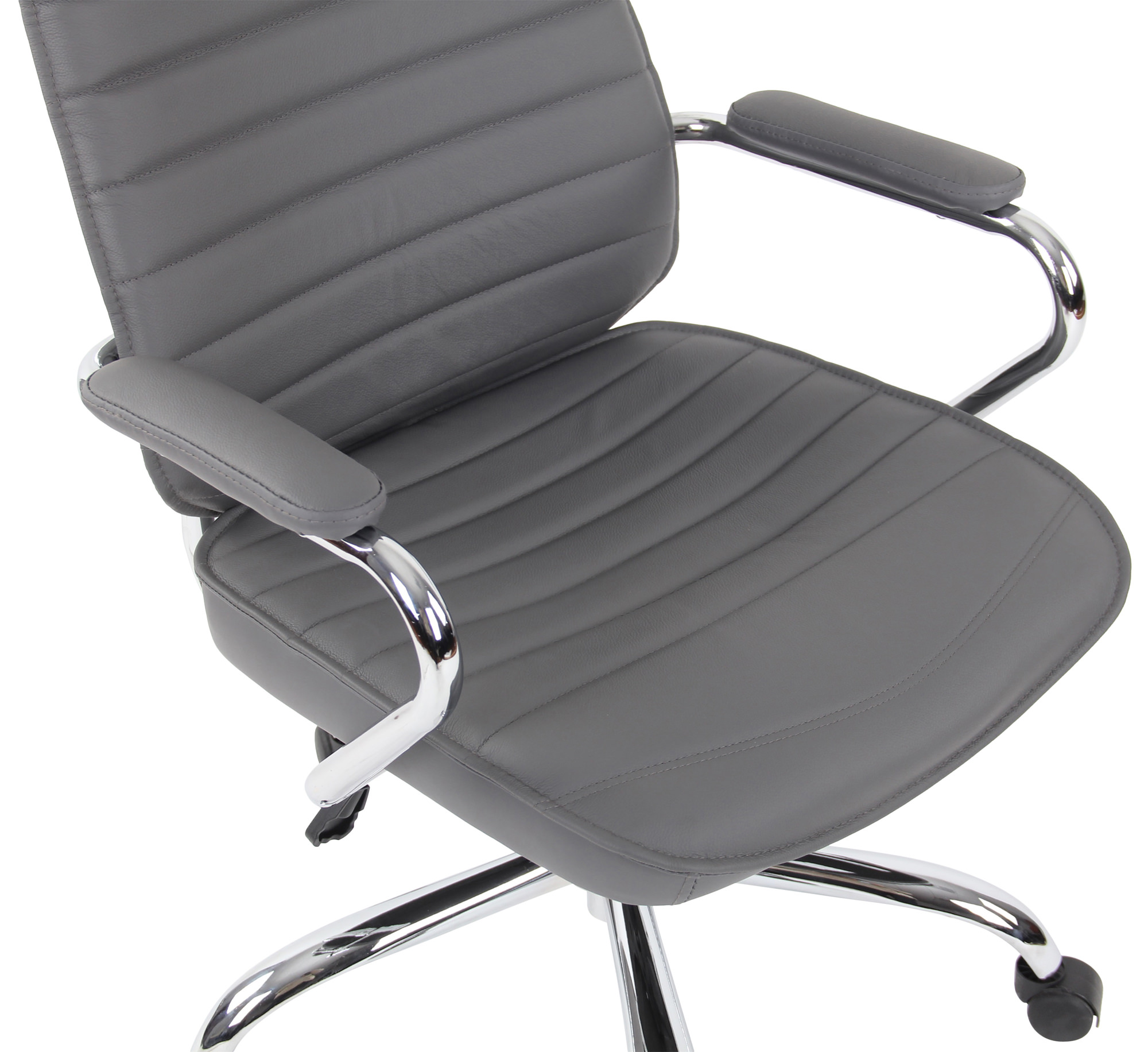 Fauteuil de bureau Rako en cuir véritable