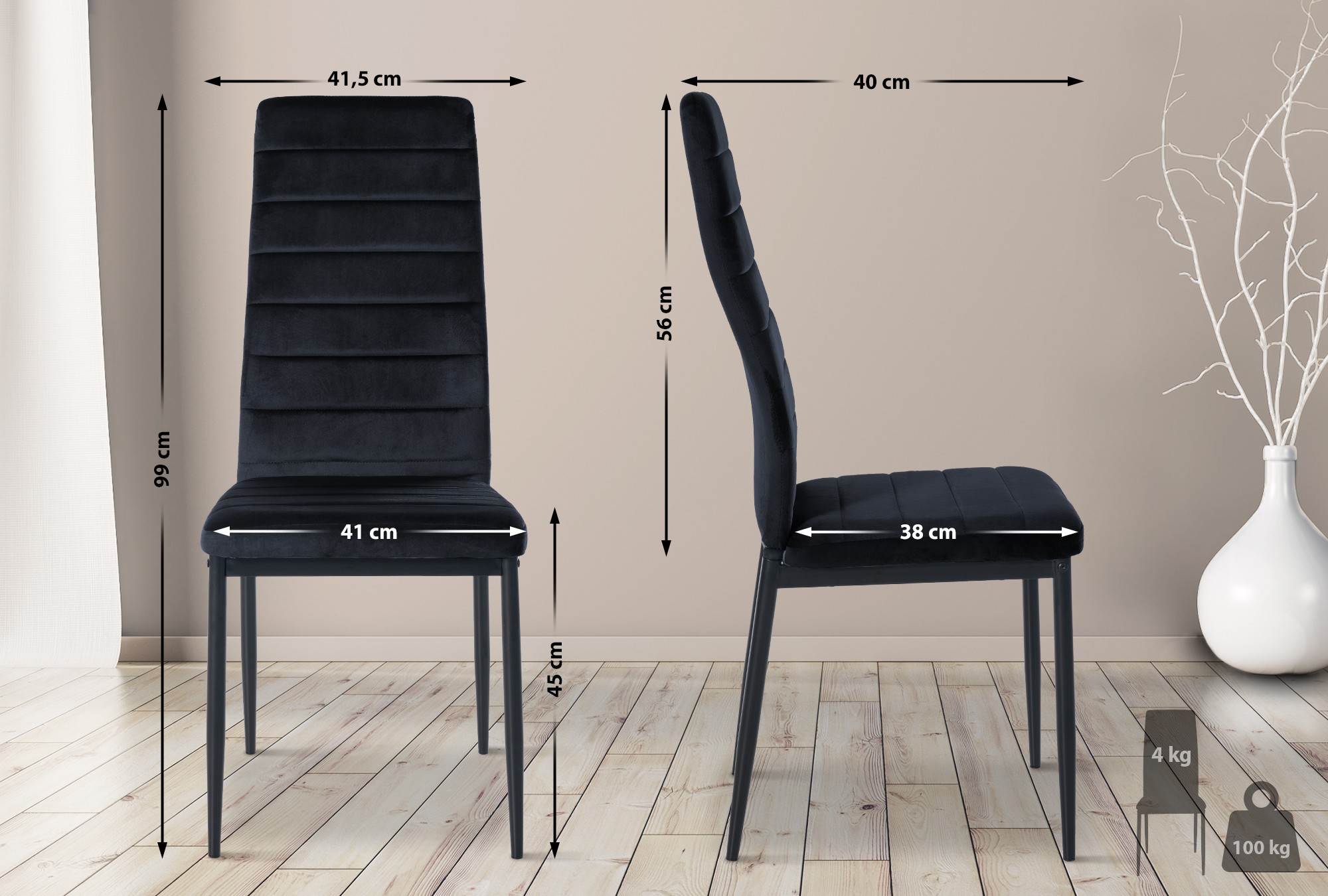 Chaise de salle à manger Mayfair