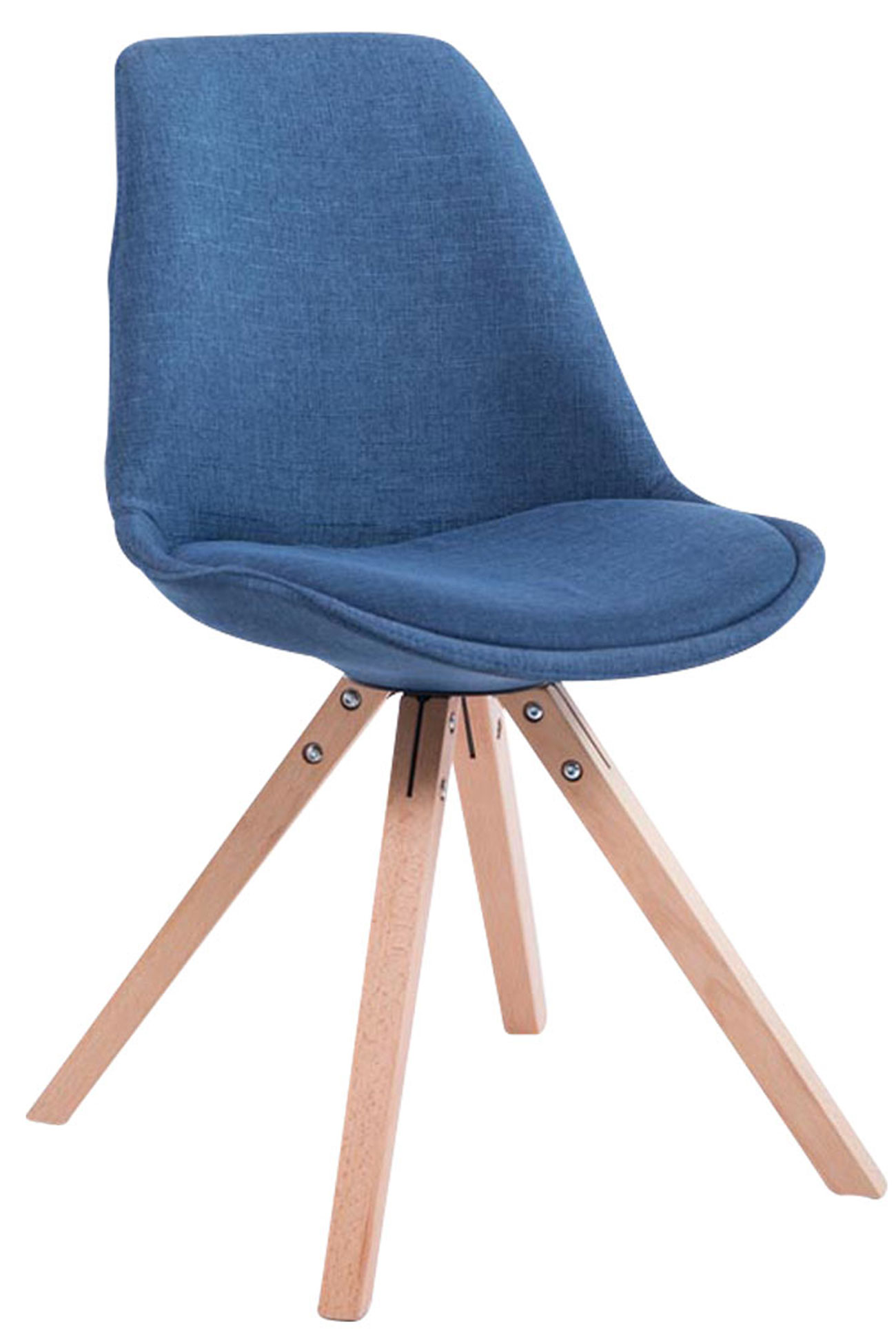 Chaise Toulouse tissu piétement en forme carrée