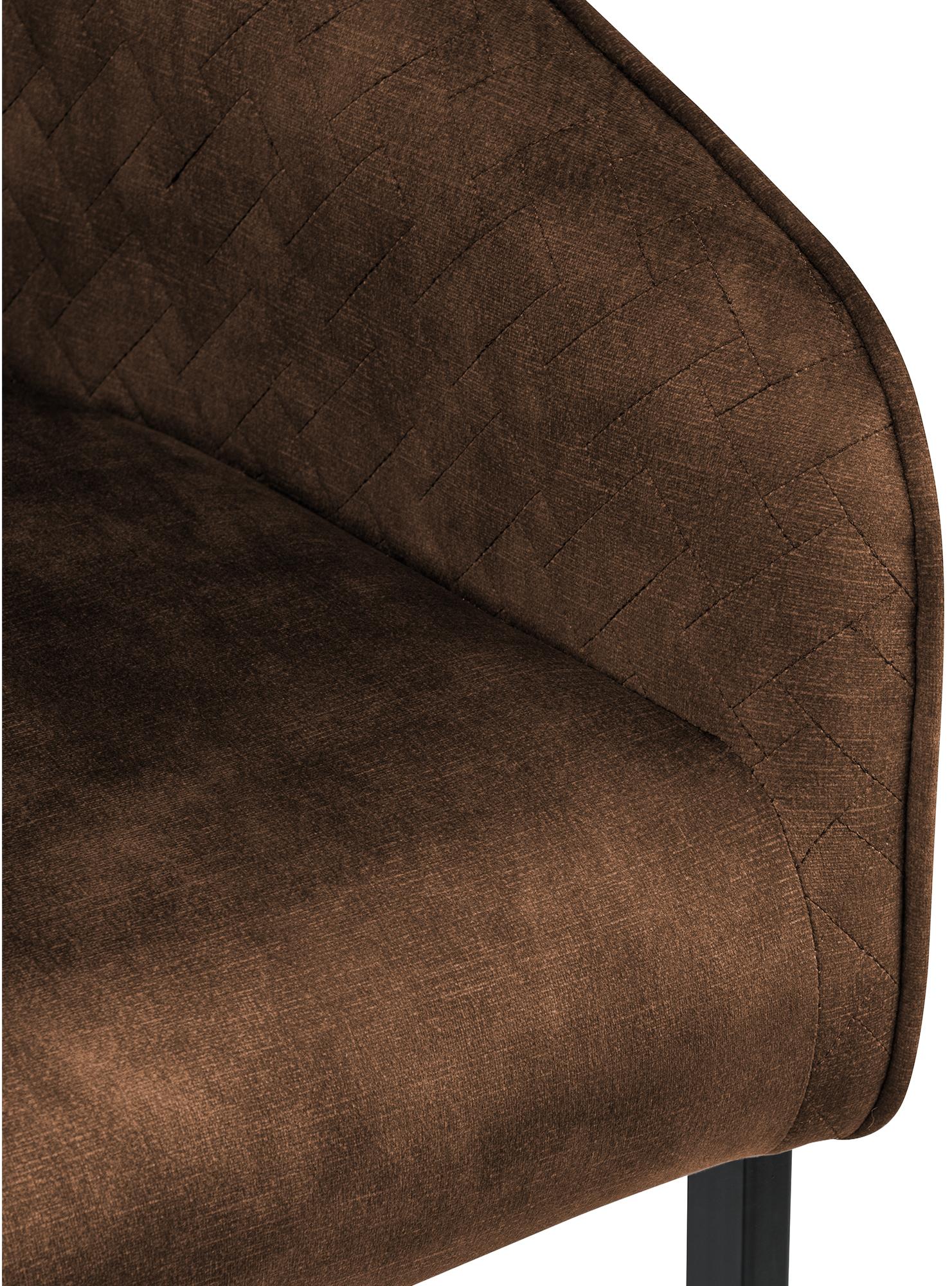 Chaise de salle à manger Jarik velours