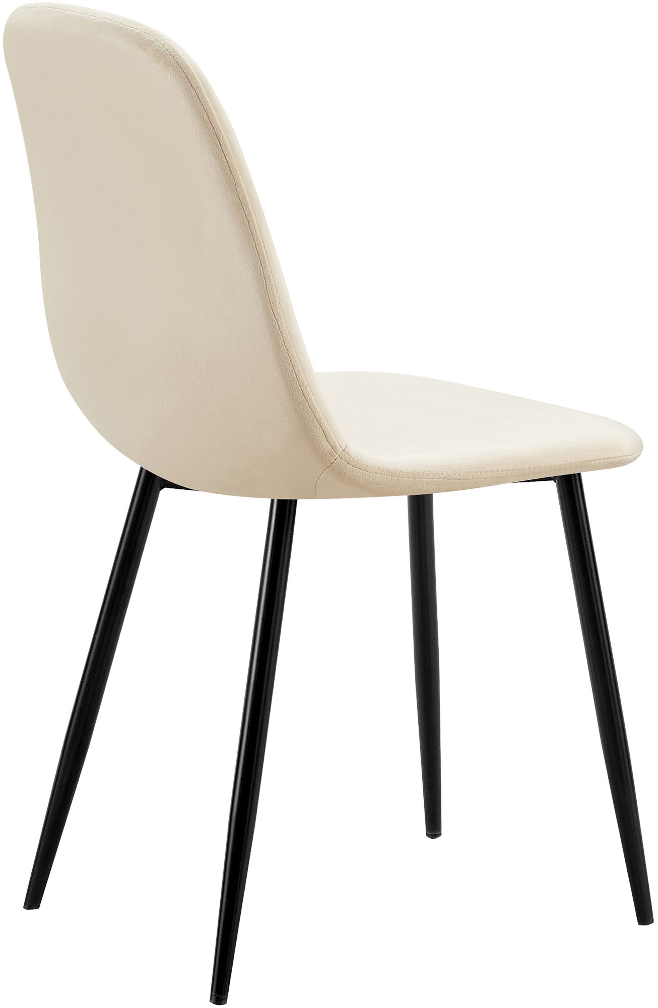 Lot de 4 chaises de salle a manger Baxter en velours