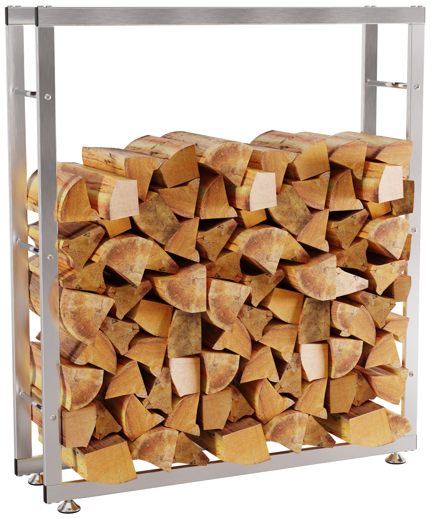 Porte-bûches Keri en acier inoxydable