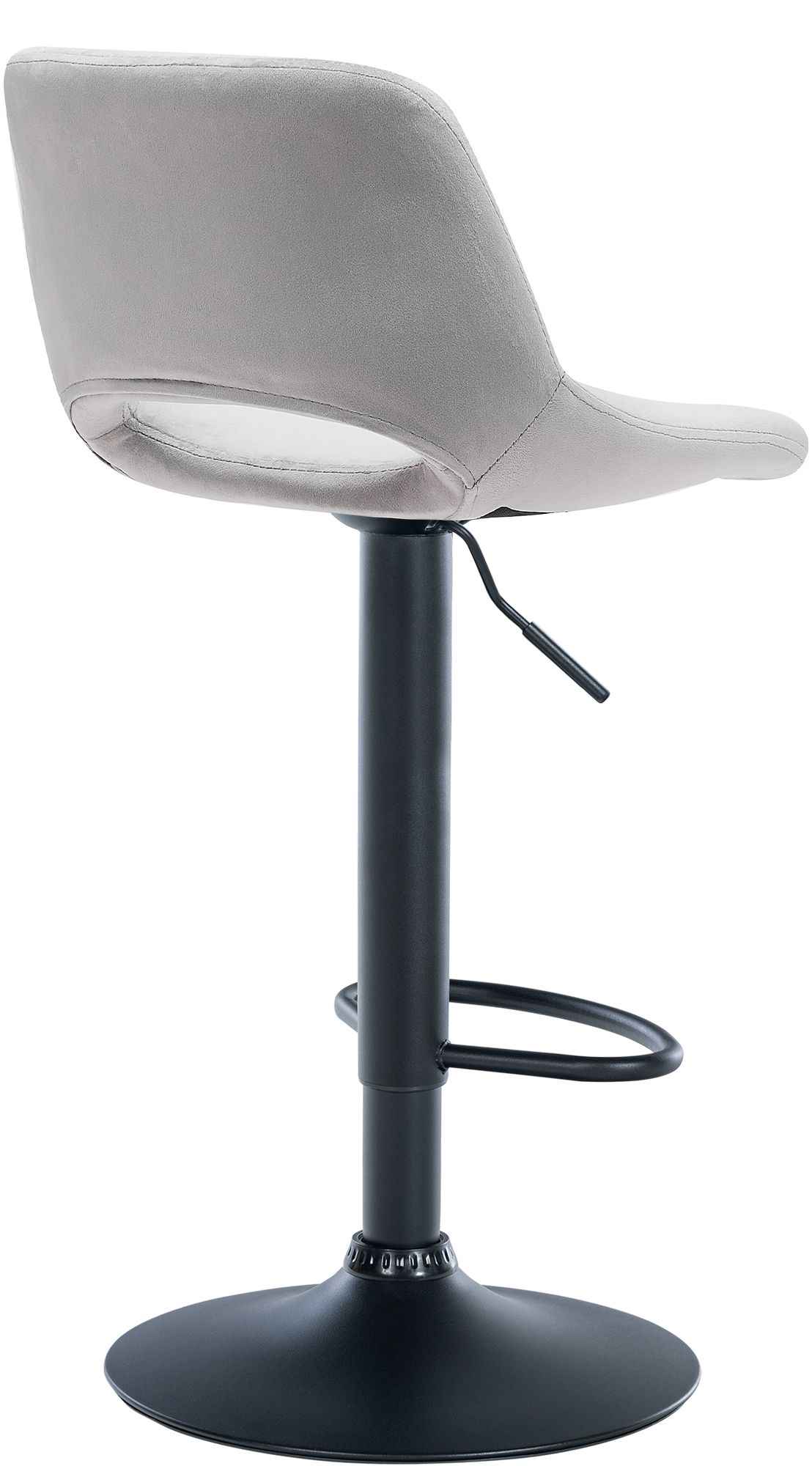 Lot de 2 tabourets de bar Camden velours