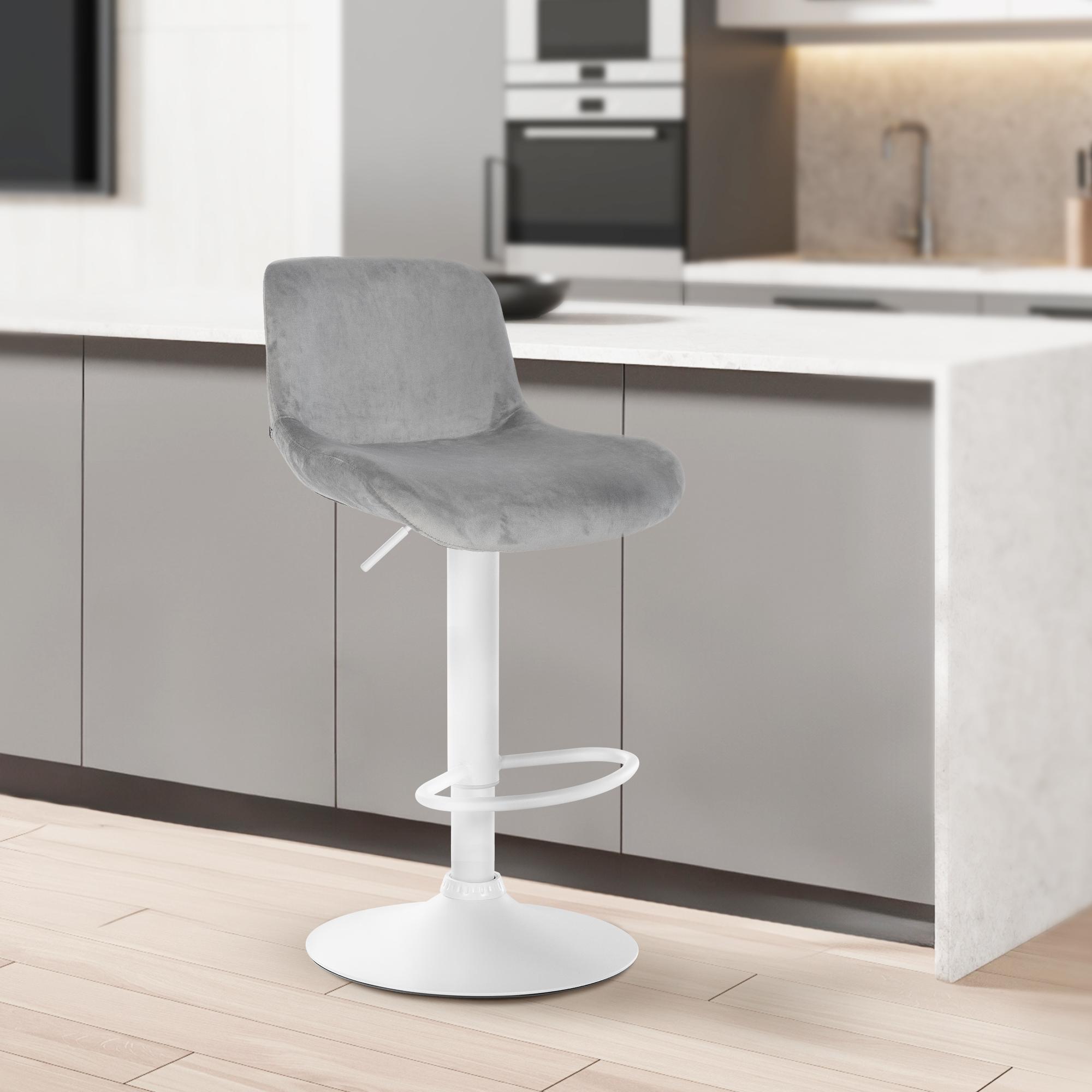 Tabouret de bar Solon blanc