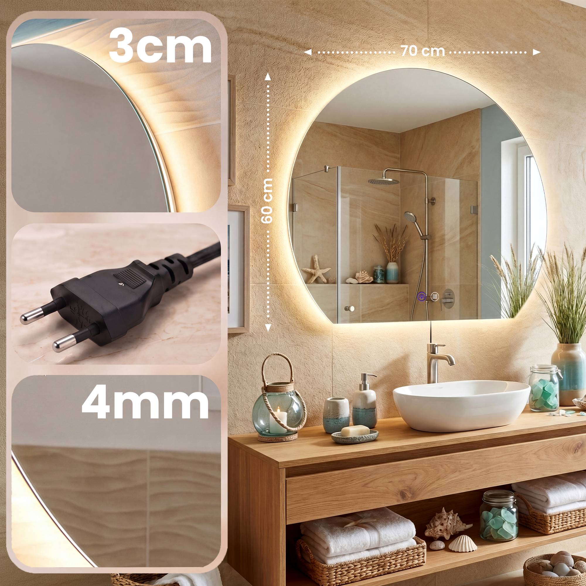Miroir de salle de bain Baloni