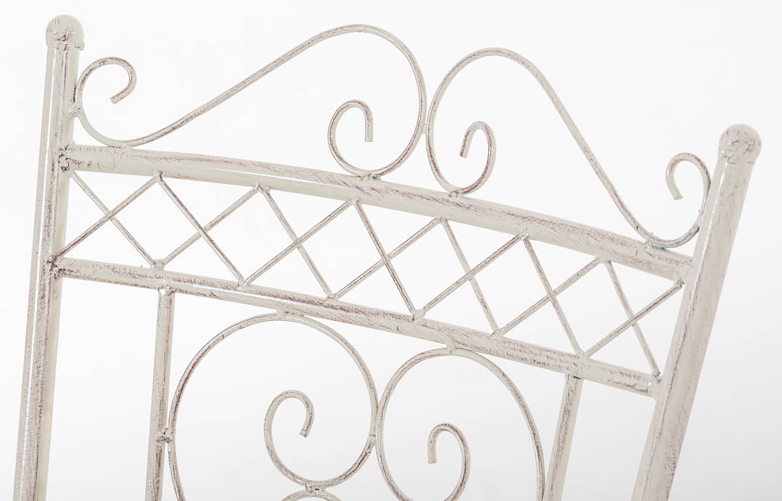 Lot de 2 Chaises de jardin Sheela en fer avec accoudoirs et repose-pieds