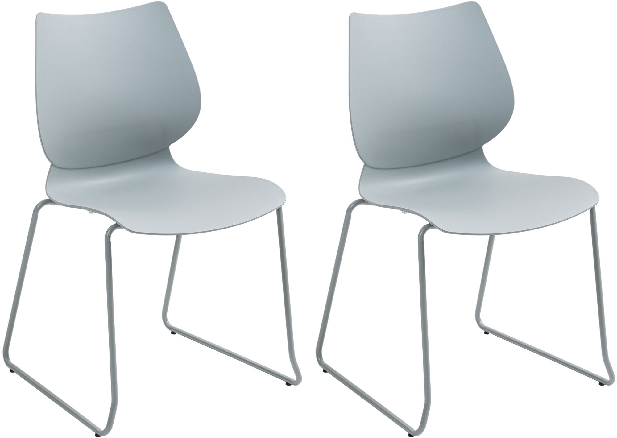 Lot de 2 chaises empilables Houma