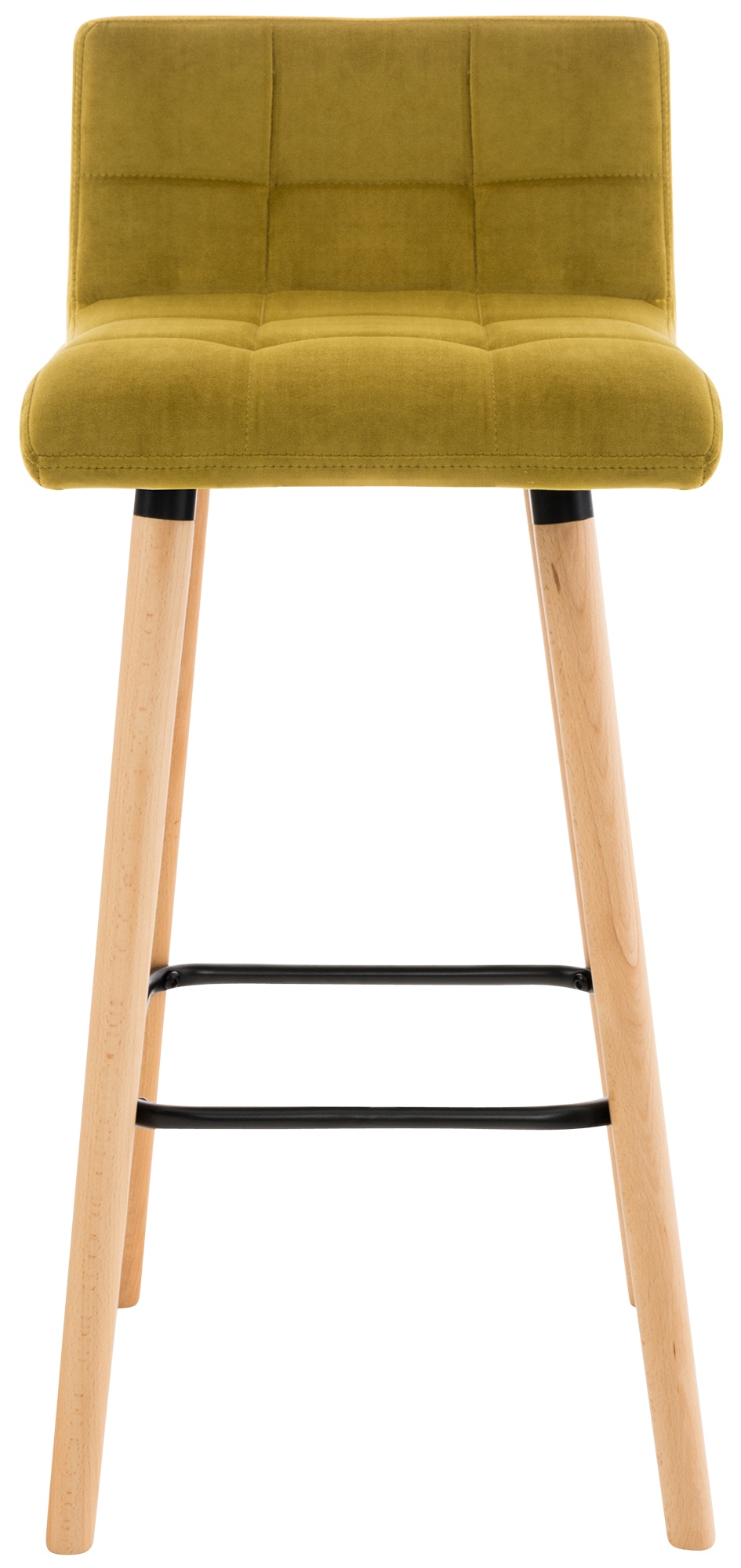 Lot de 2 tabourets de bar Lincoln velours