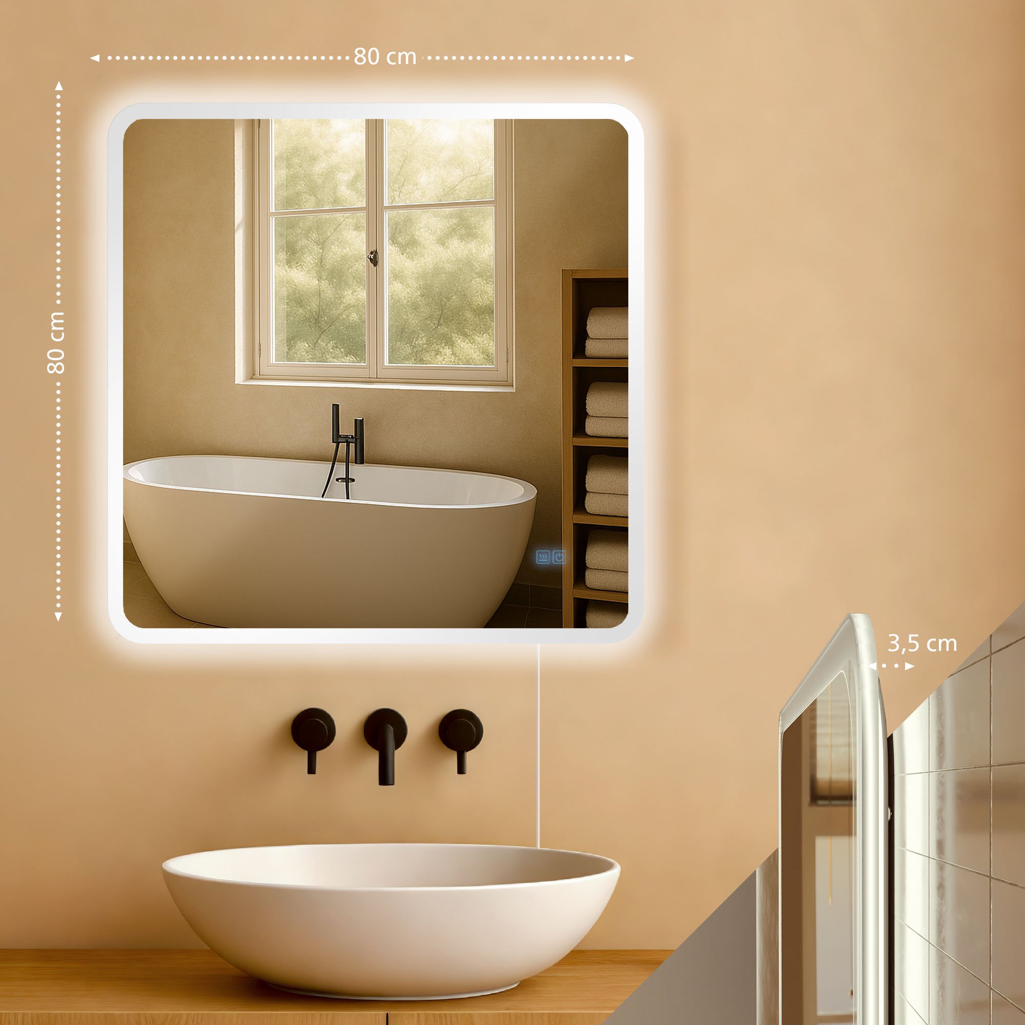 Miroir de salle de bain Jericho