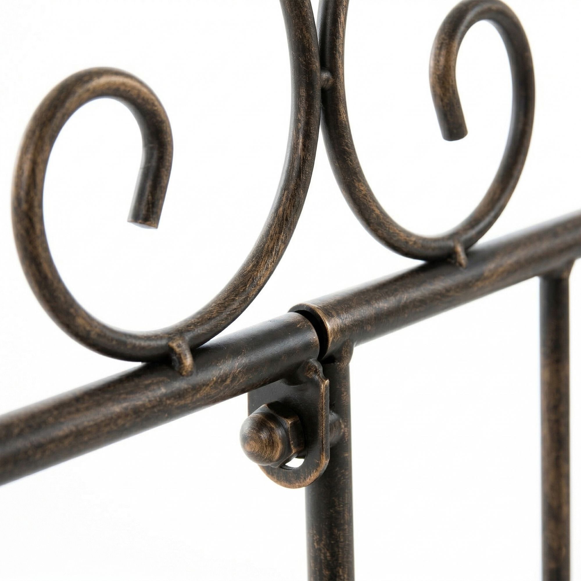 Lot de 4 barrières de jardin Mangold robuste pratique et facile à installer pour délimiter et protéger vos espaces extérieurs
