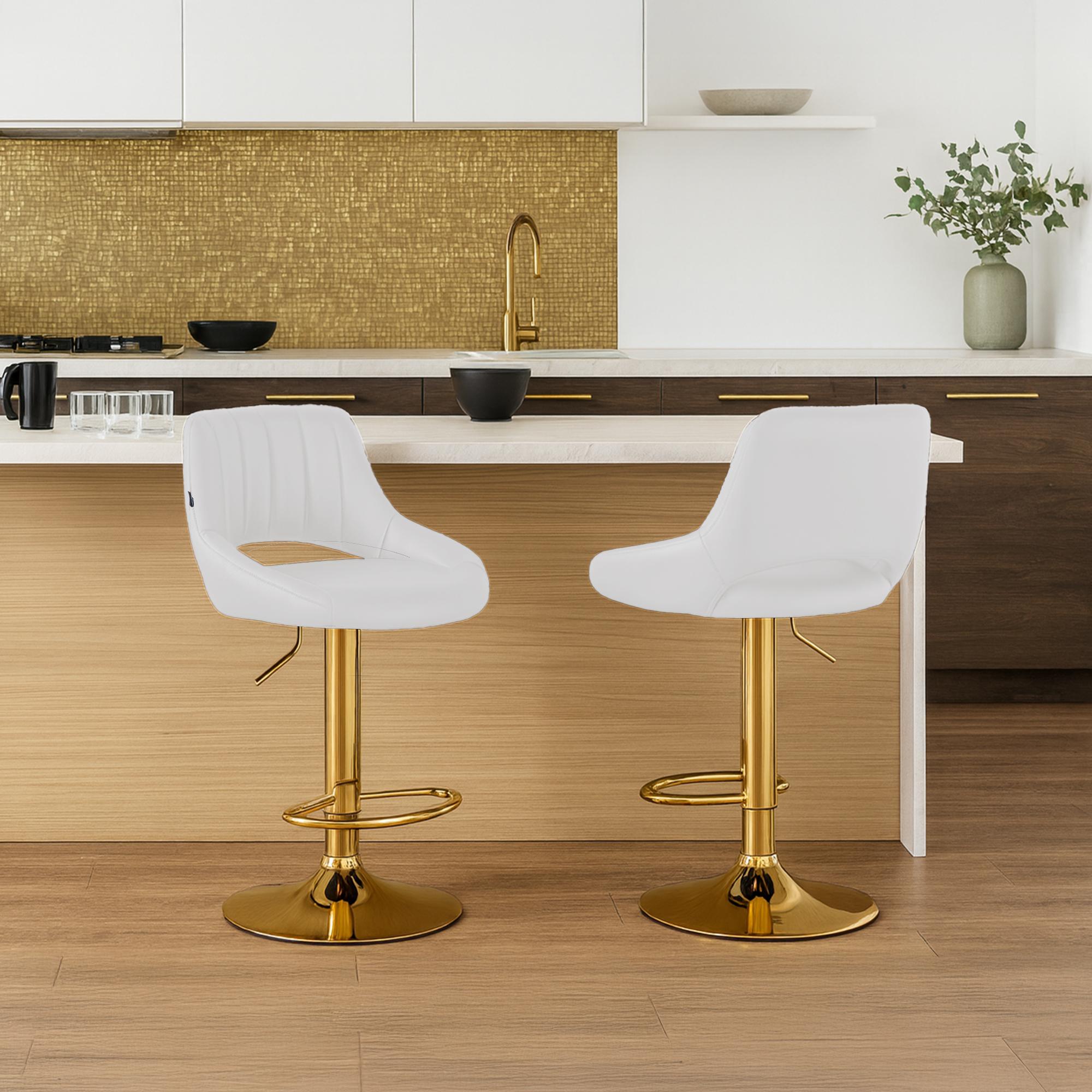 Tabouret de bar Milet en similicuir