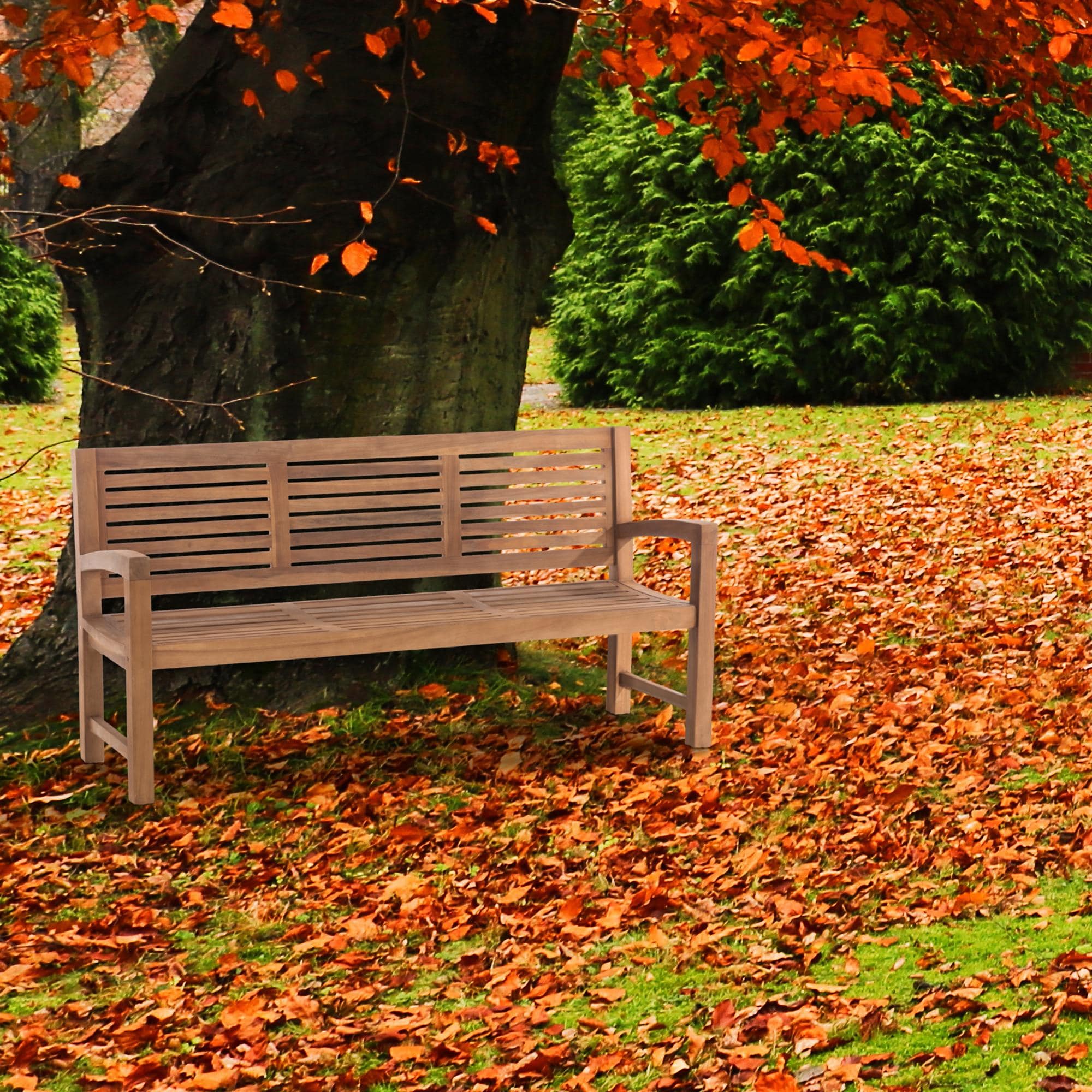 Banc d'extérieur Halden en bois de teck