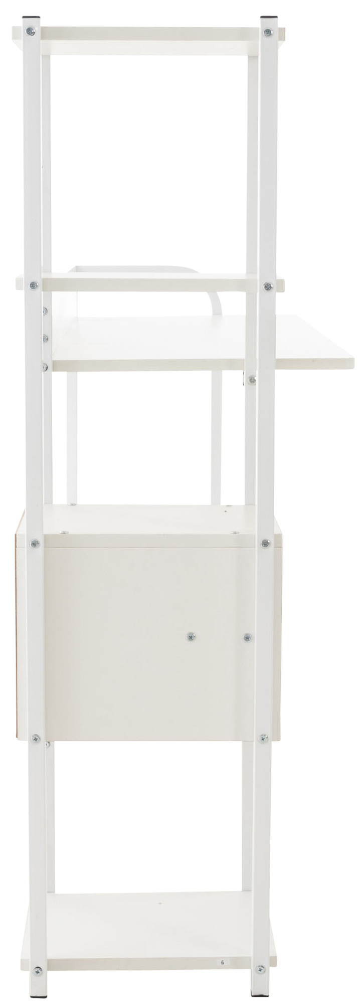 Bureau Widnes avec Plateau en MDF Cadre en Tubes d'acier et Colonne de rangement