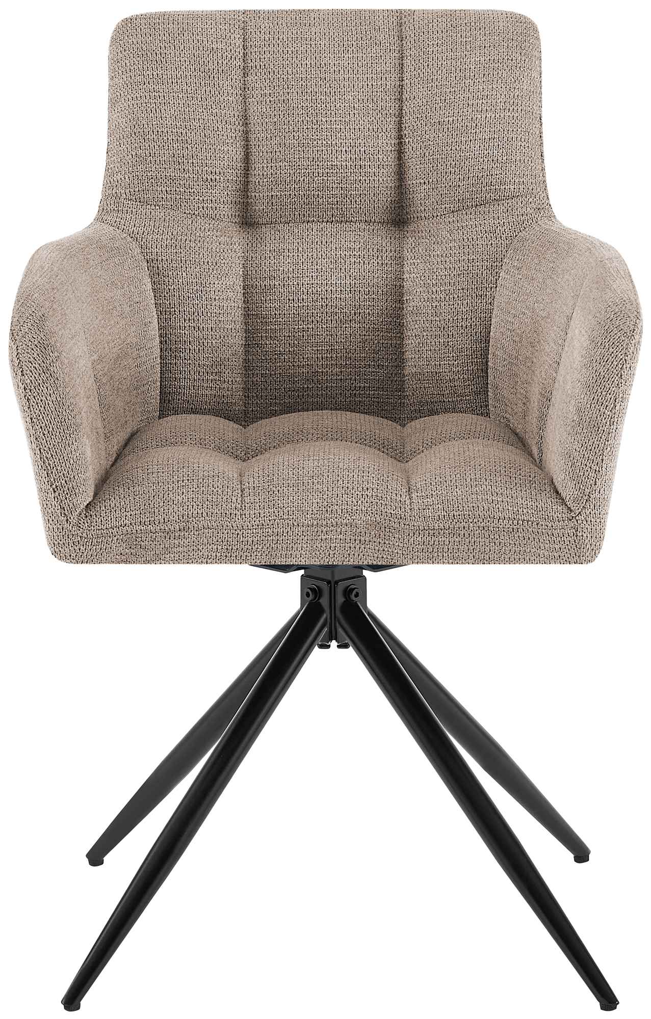 Lot de 2 chaises de salle à manger Jonah en tissu