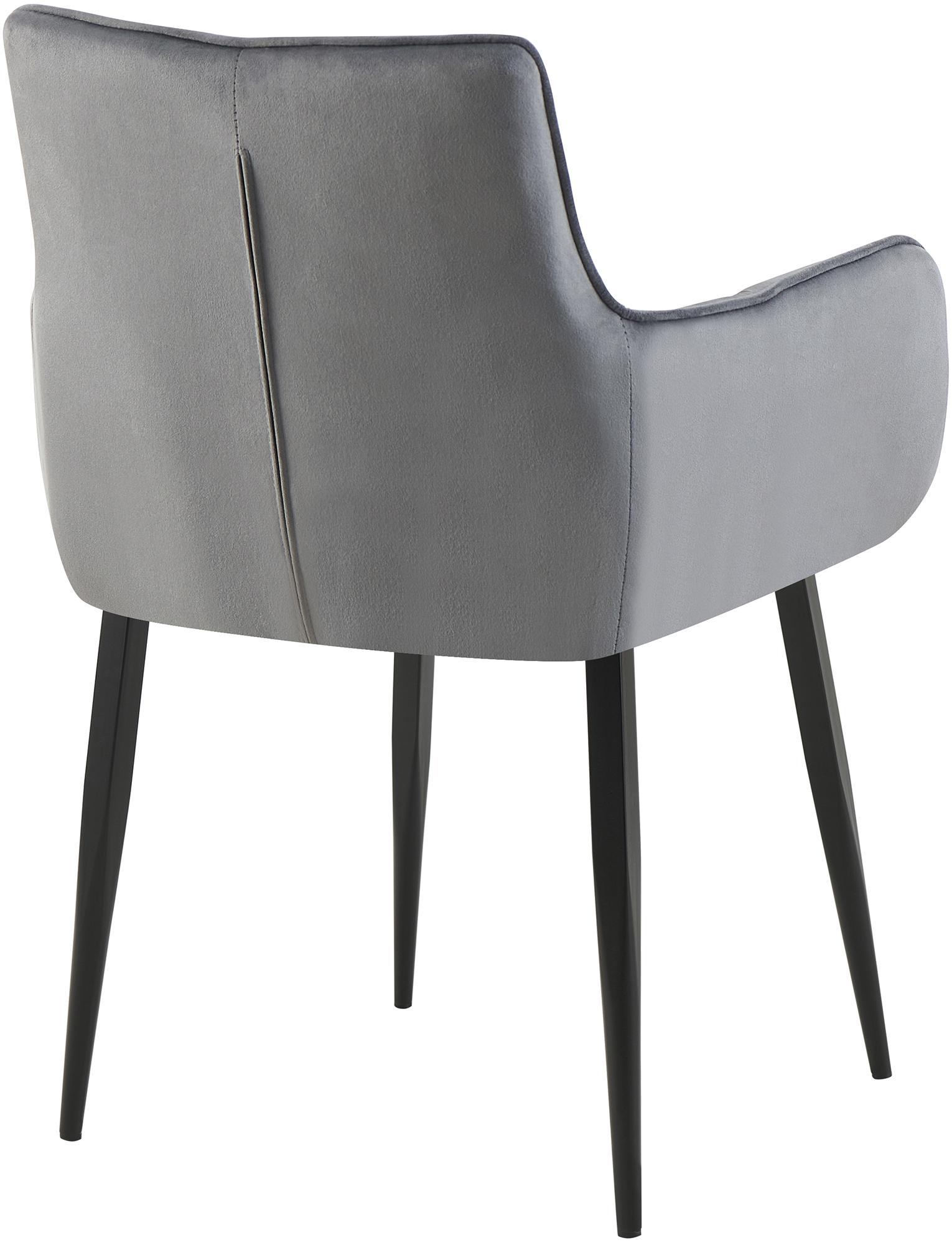 Lot de 2 chaises Tirana velours