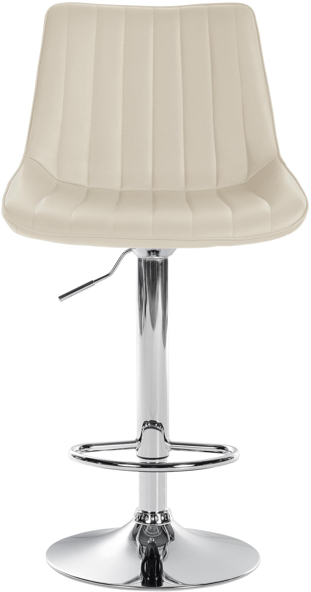 Tabouret de bar Toni en Similicuir Pied en Métal réglable pivotant
