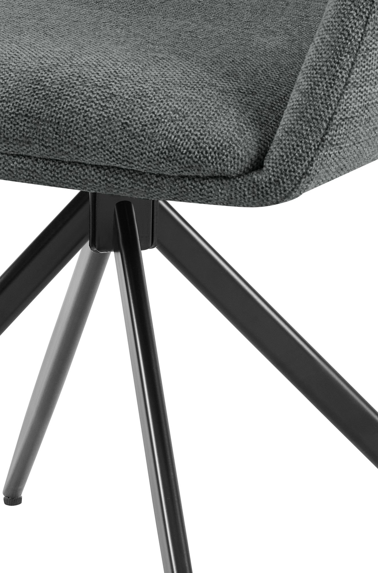 Lot de 2 chaises de salle a manger Olema en tissu
