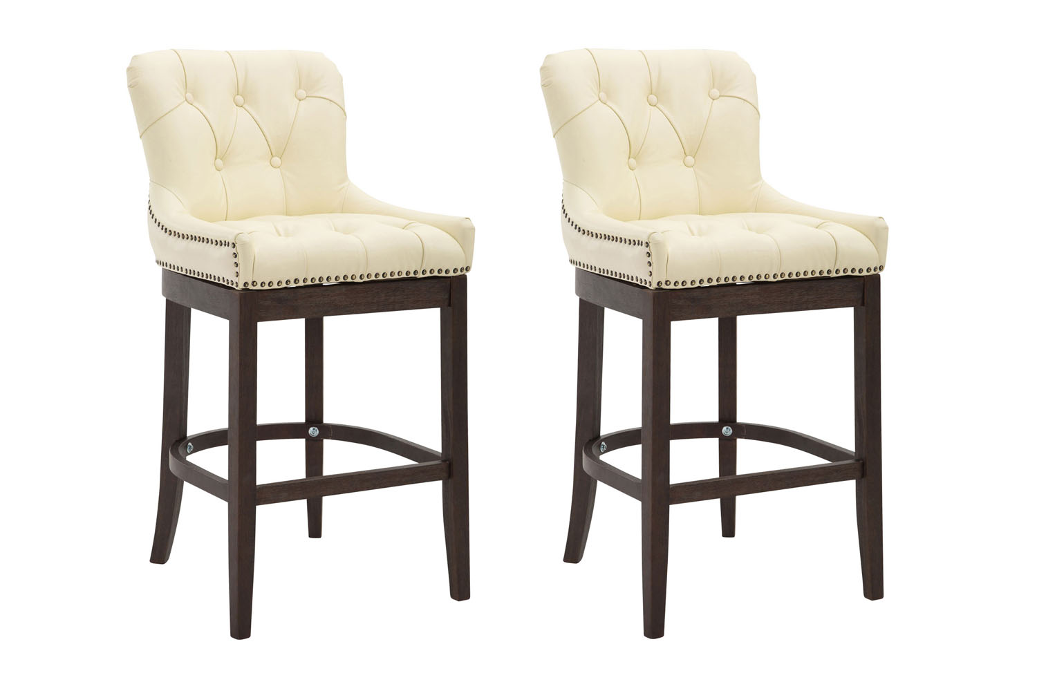 Lot de 2 Tabourets de bar Lakewood en véritable Cuir