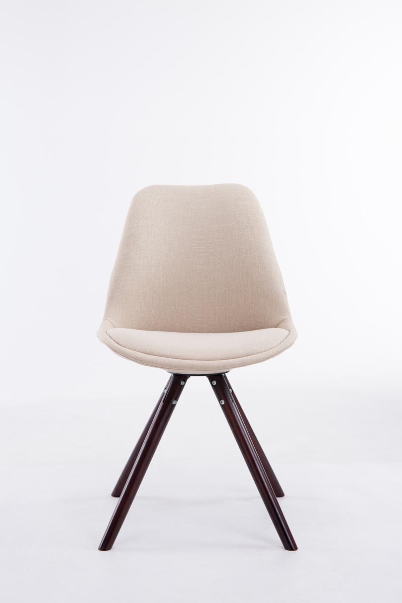 Chaise Toulouse tissu pieds ronds