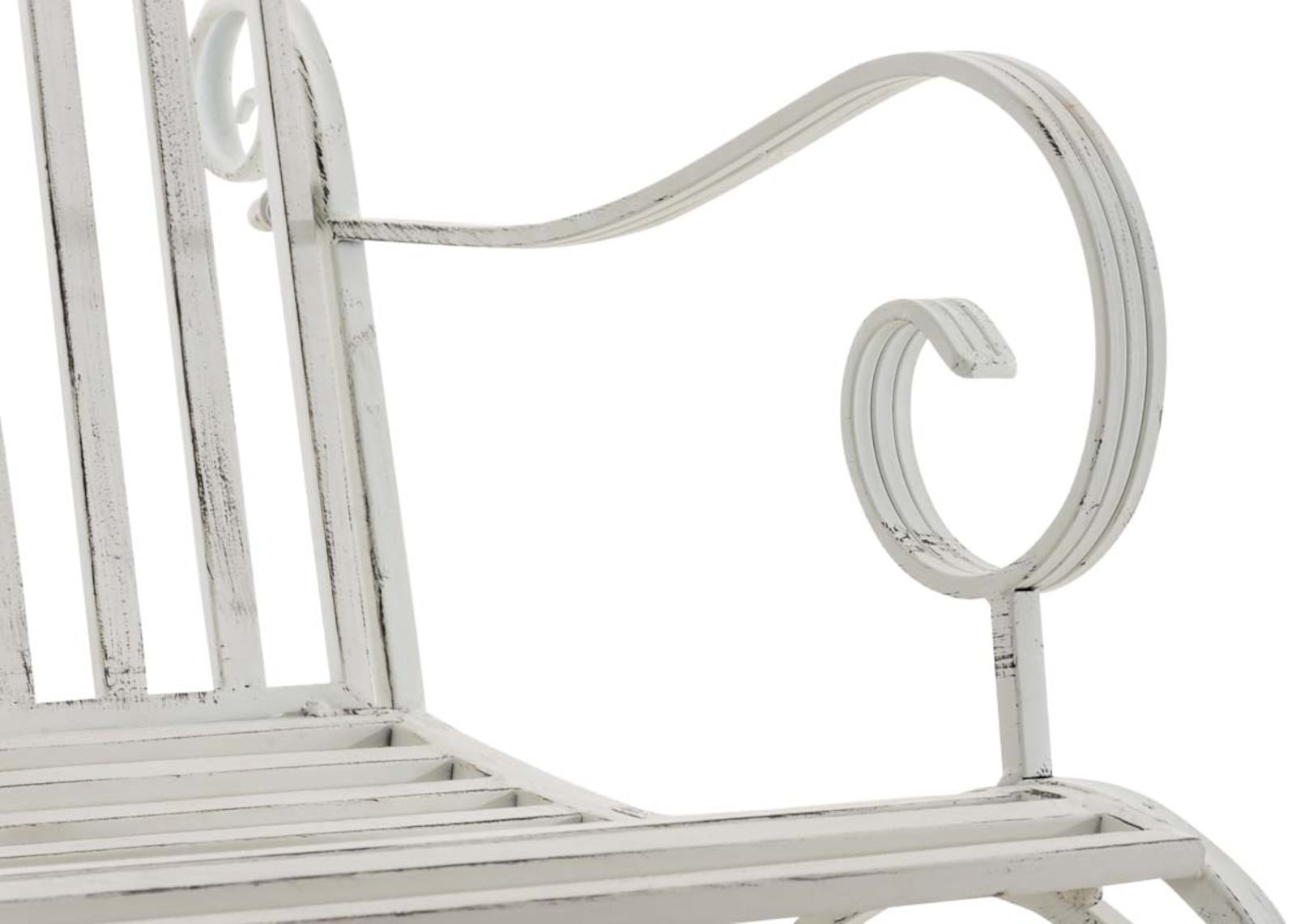 Lot de 2 Fauteuils à bascule d'extérieur Smilla en fer forgé