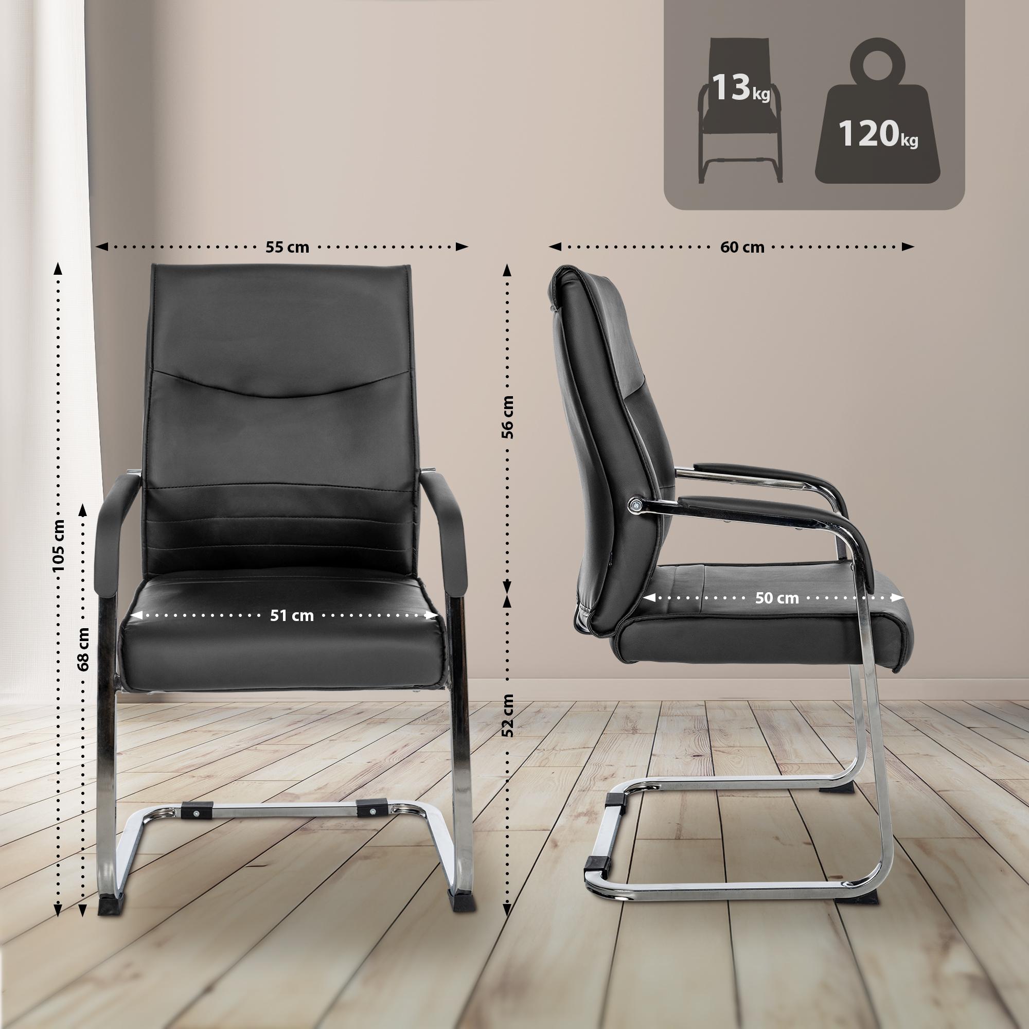 Lot de 2 chaises de salle a manger Hobart