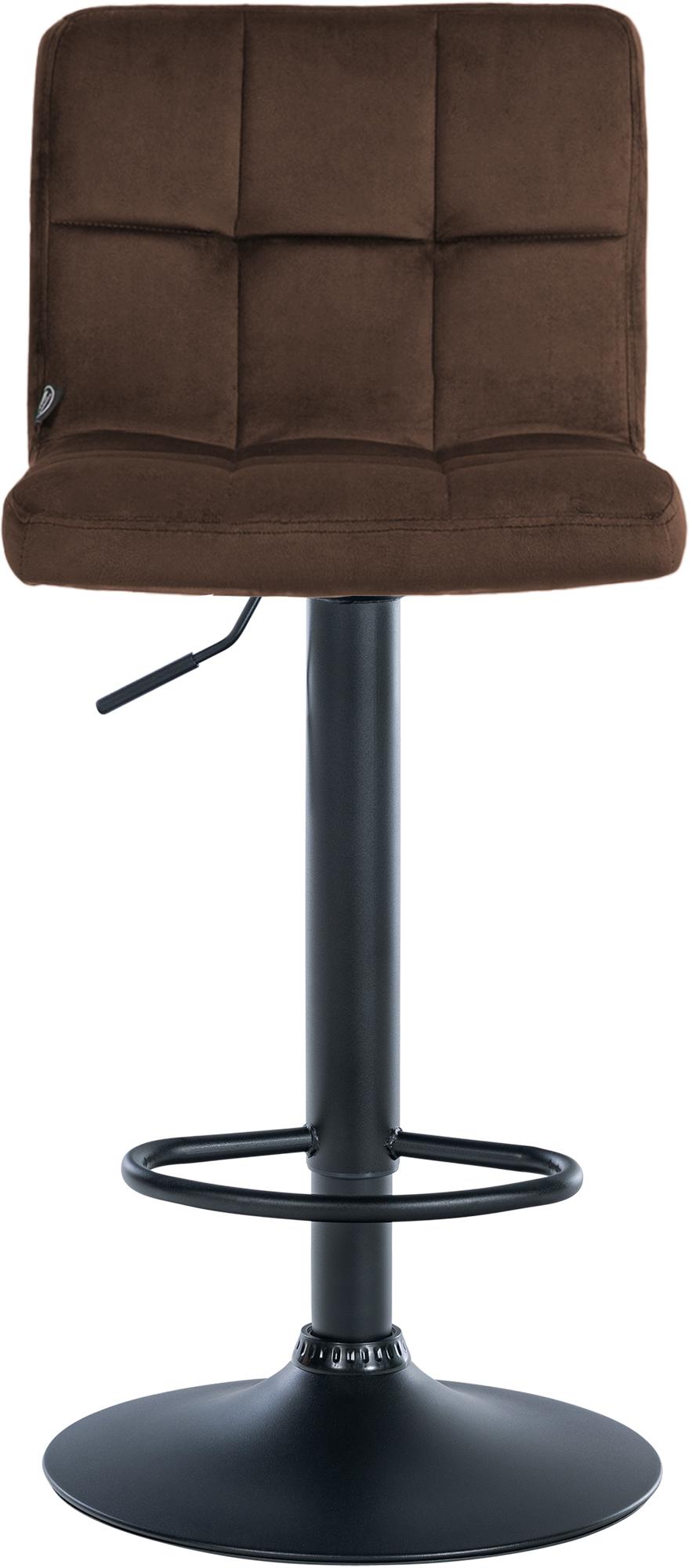 Lot de 2 tabourets de bar Peru velours